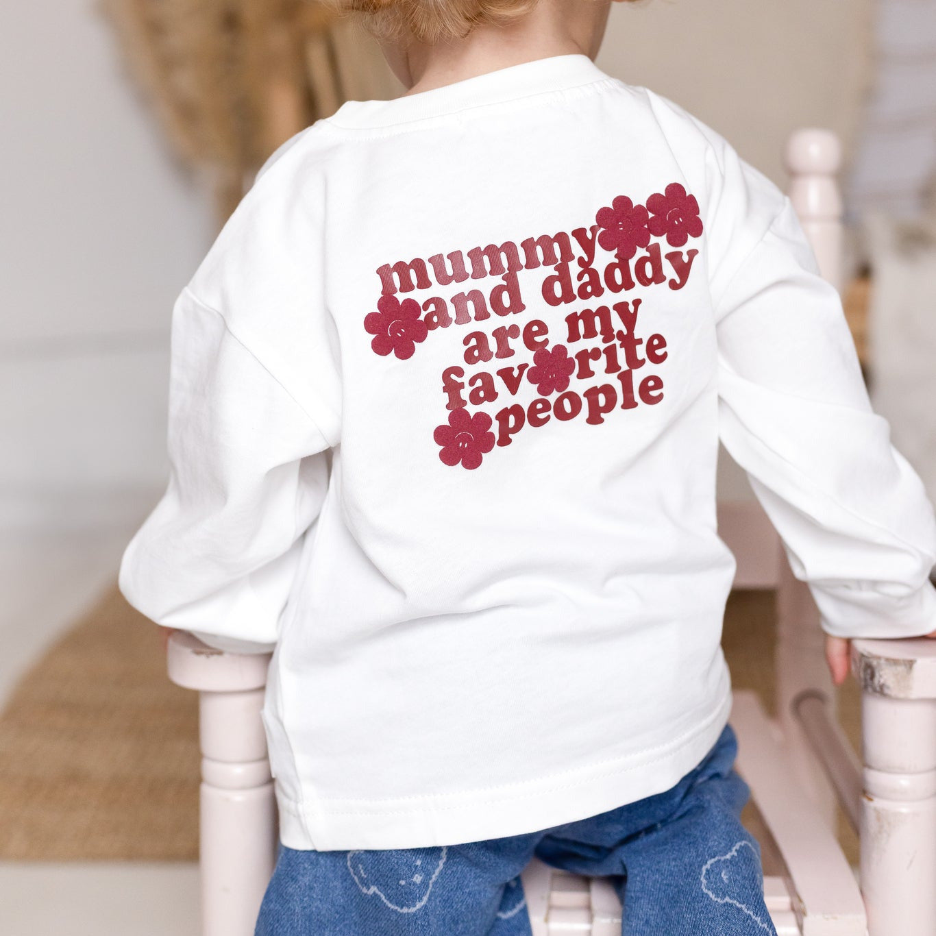 Mummy & Daddy Are My Fav Cozy Long Sleeve Tee