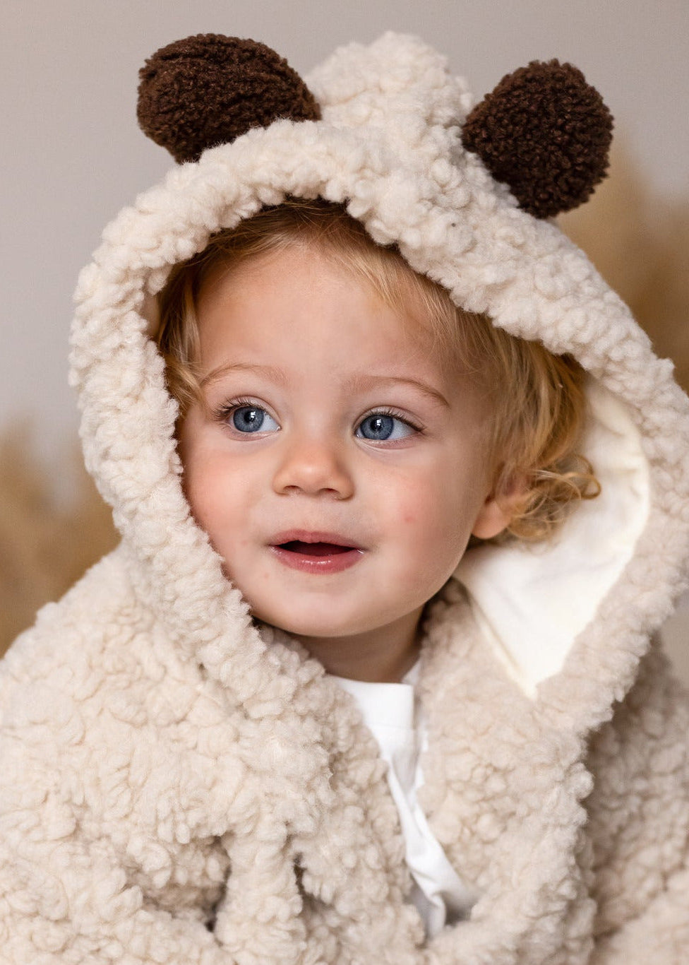 The Fur Bear Winter Coat in Beige