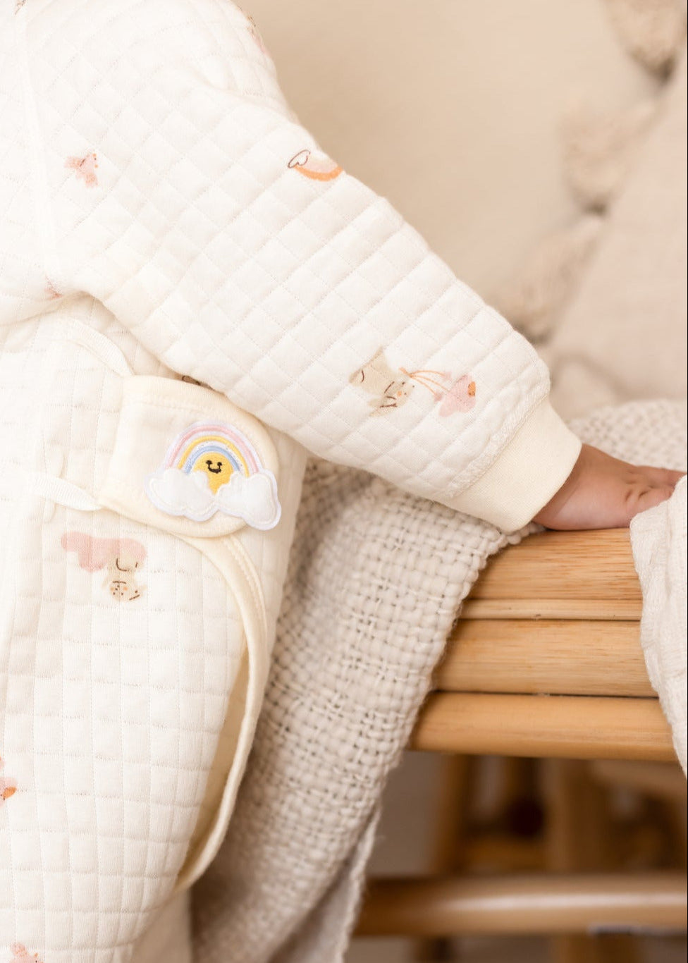The Boucle Wrap Baby Grow Romper