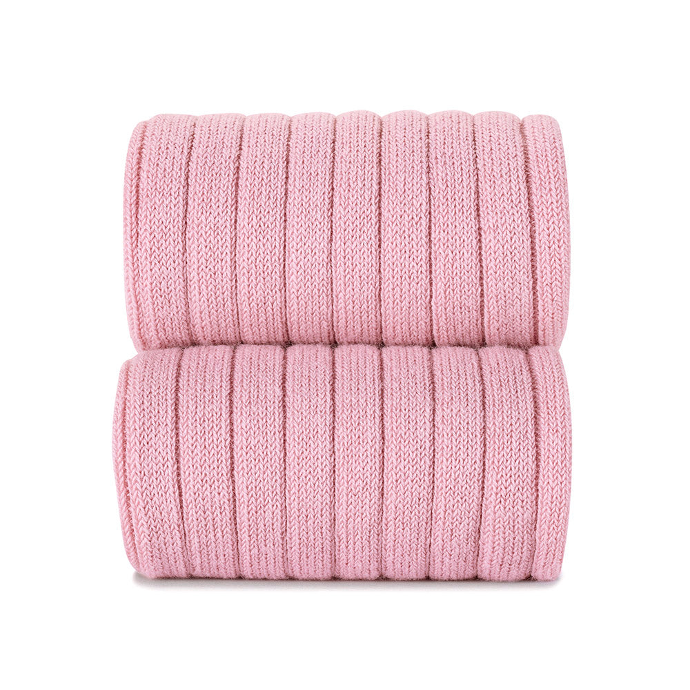 Condor dusky pink ribbed tights - Rose & Albert