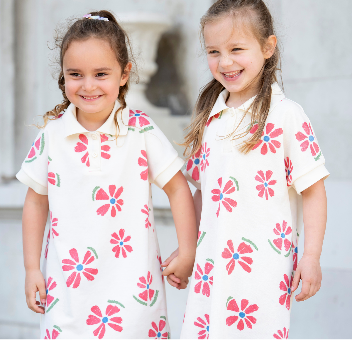 Pink Daisy Polo Dress
