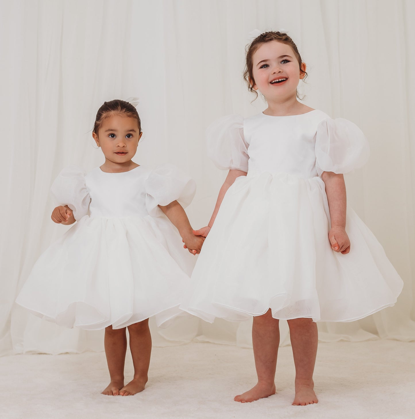 'Betsey' Organza Occasion Dress & hairbow - Rose & Albert