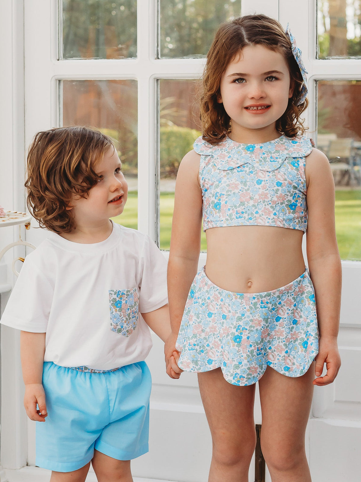 'Betsy' petal collar bikini set - Rose & Albert