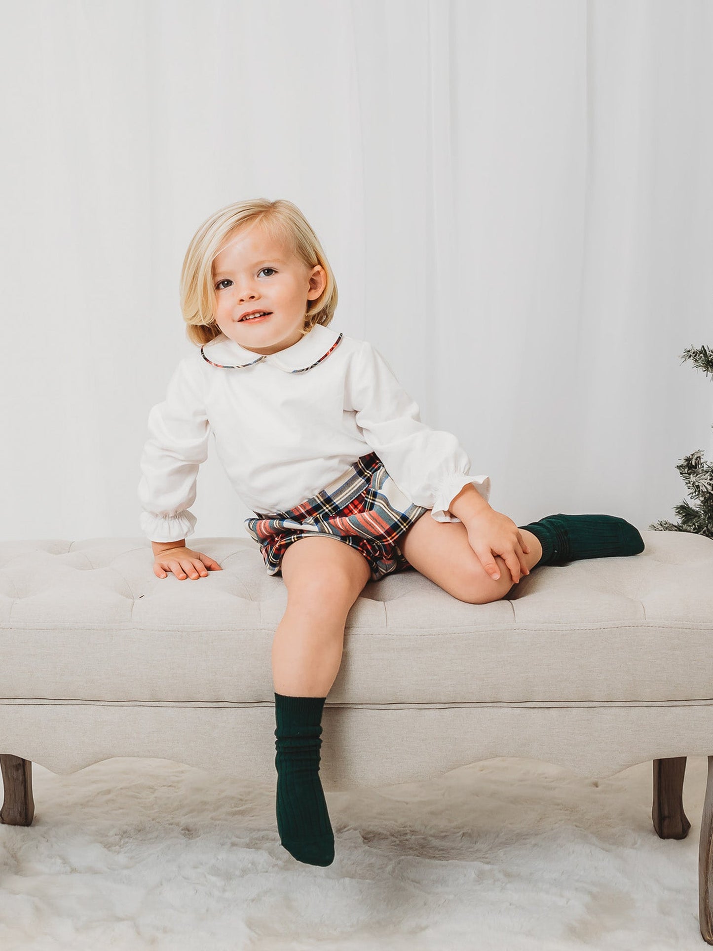 'Noelle' tartan set - Rose & Albert