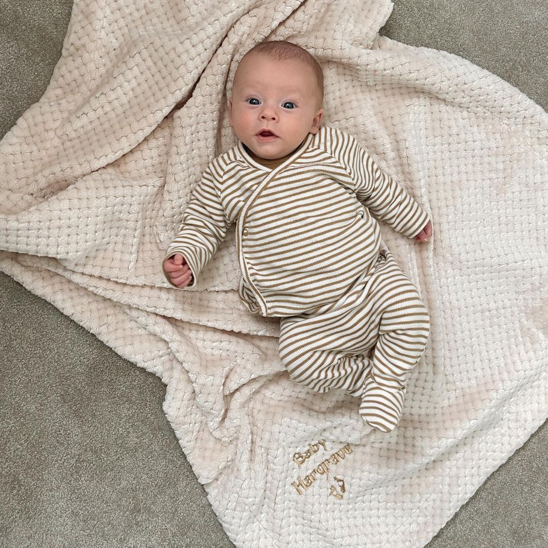 Cocole Personalised Microfibre Soft Baby Blanket in Beige