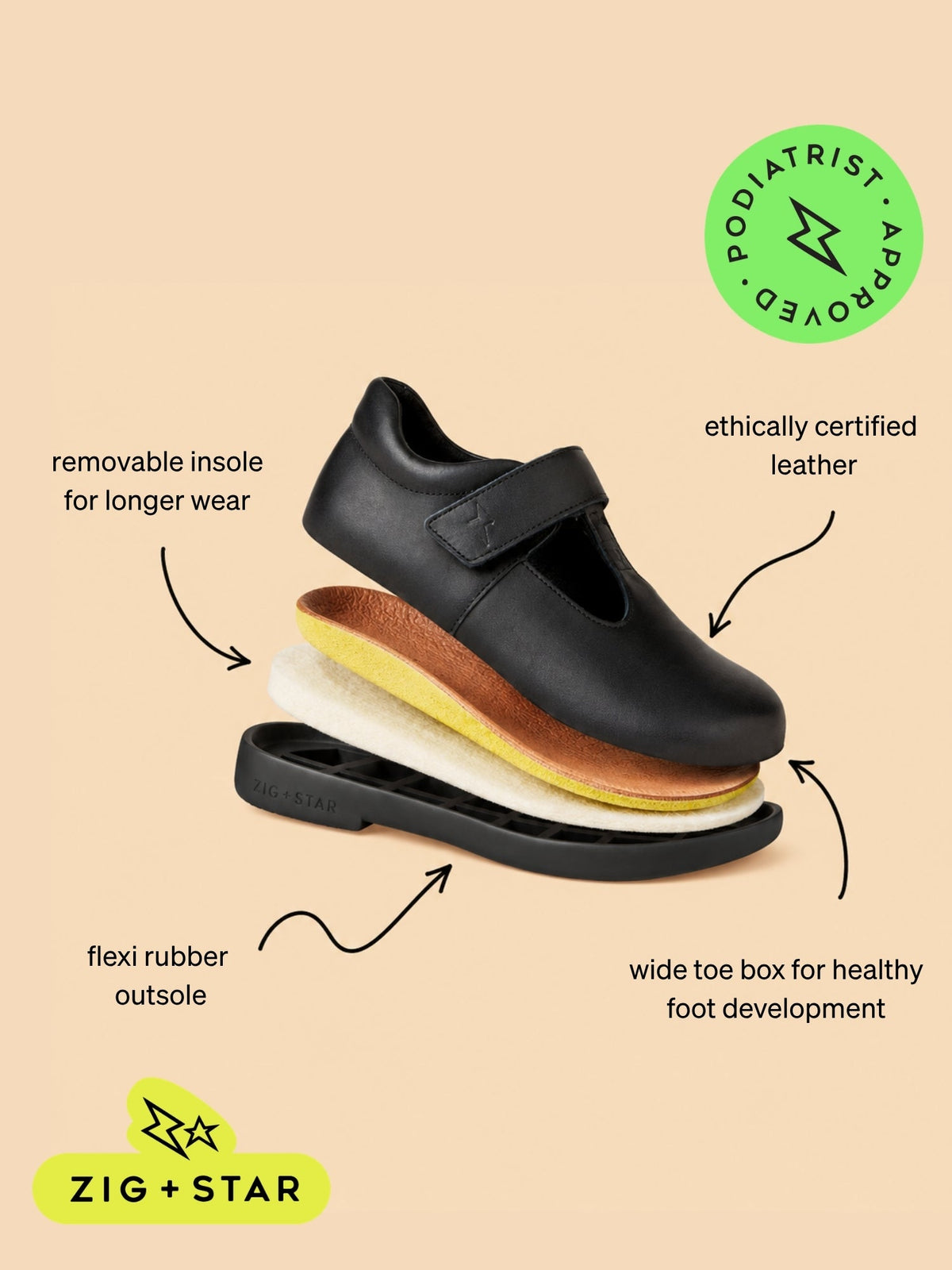 Astro Junior Kids' Shoe Natural Animal