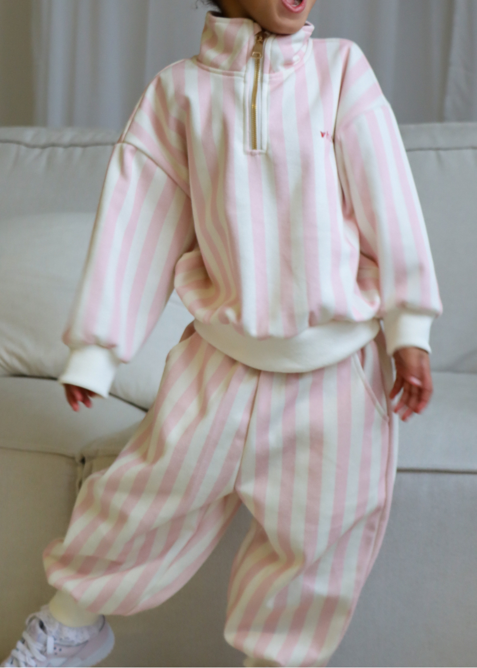 Blush Line Tracksuit in Pink