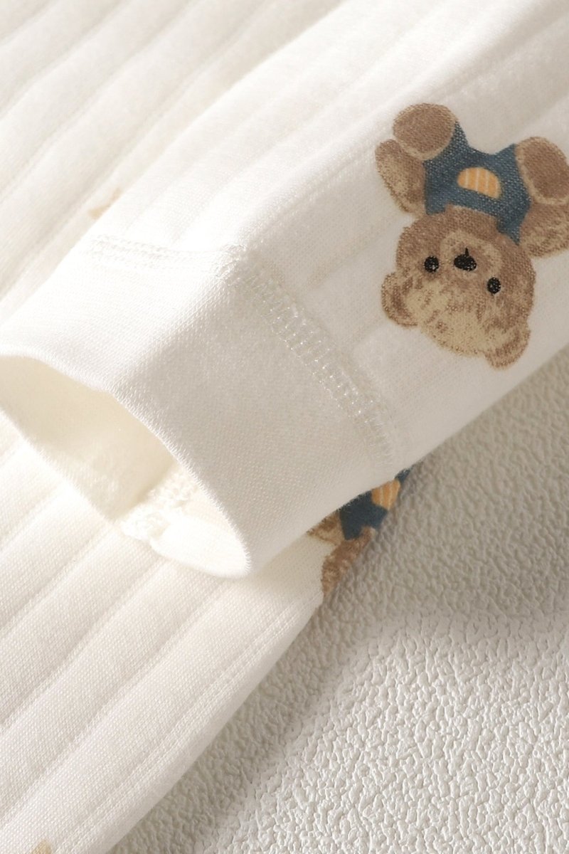 The Charming Bear Boucle Wrap Baby Grow Romper - Cozy Crew Club