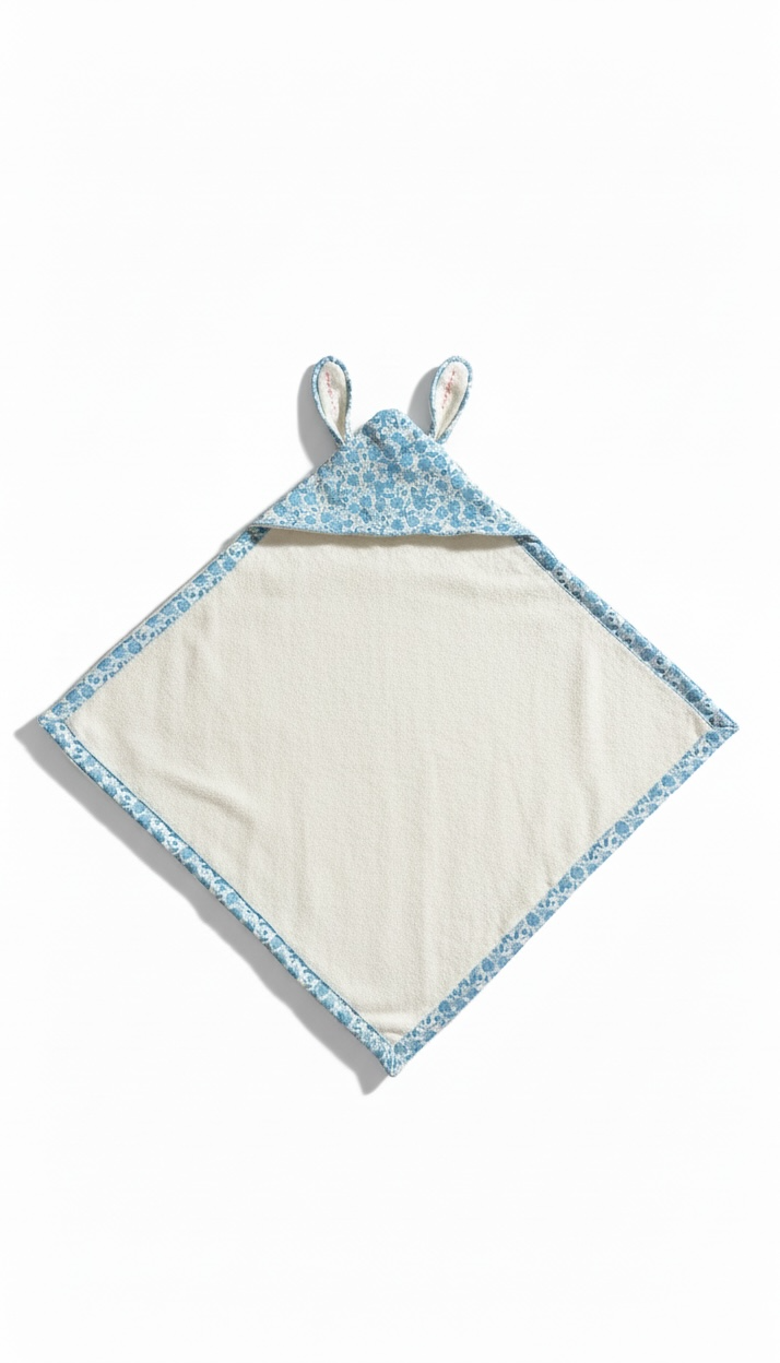 Terry cotton bath towel and mitt set
