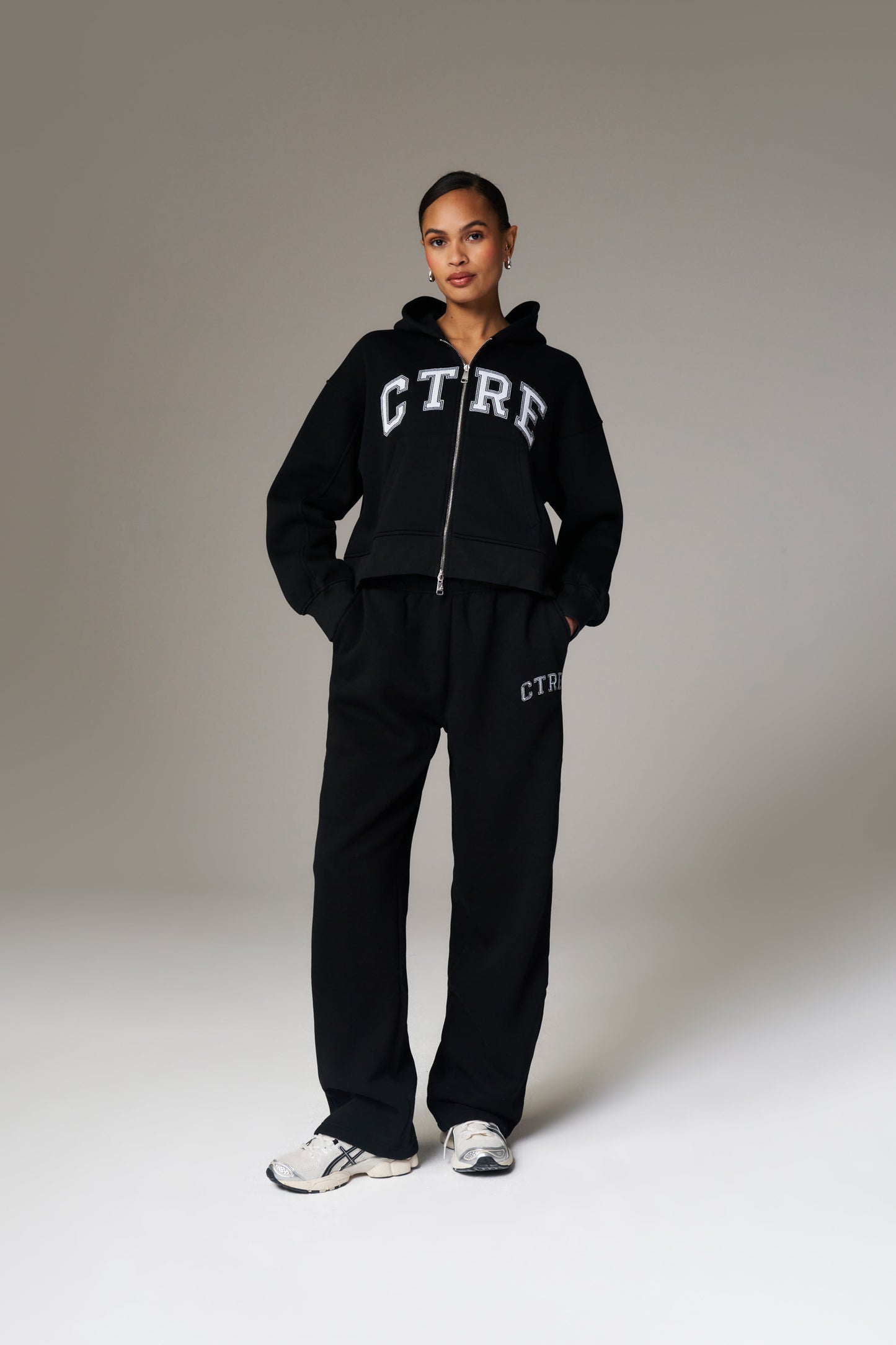 CTRE WIDE LEG JOGGERS - BLACK