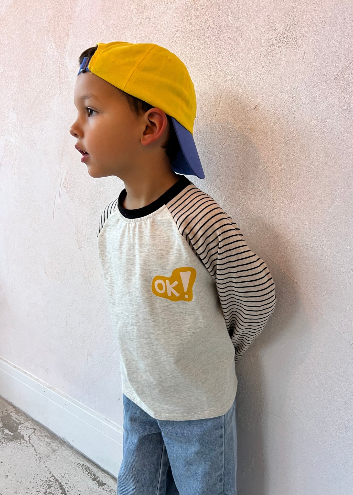 Stripe Baseball Top