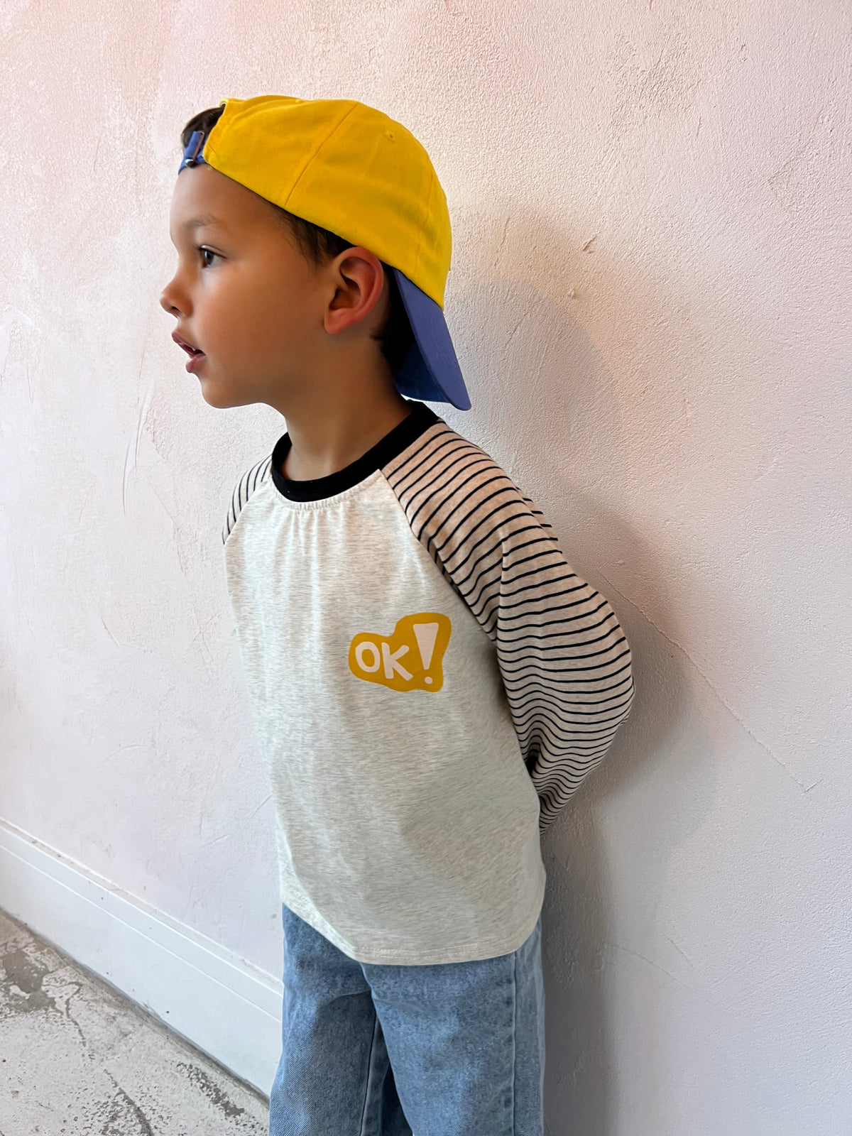 Stripe Baseball Top