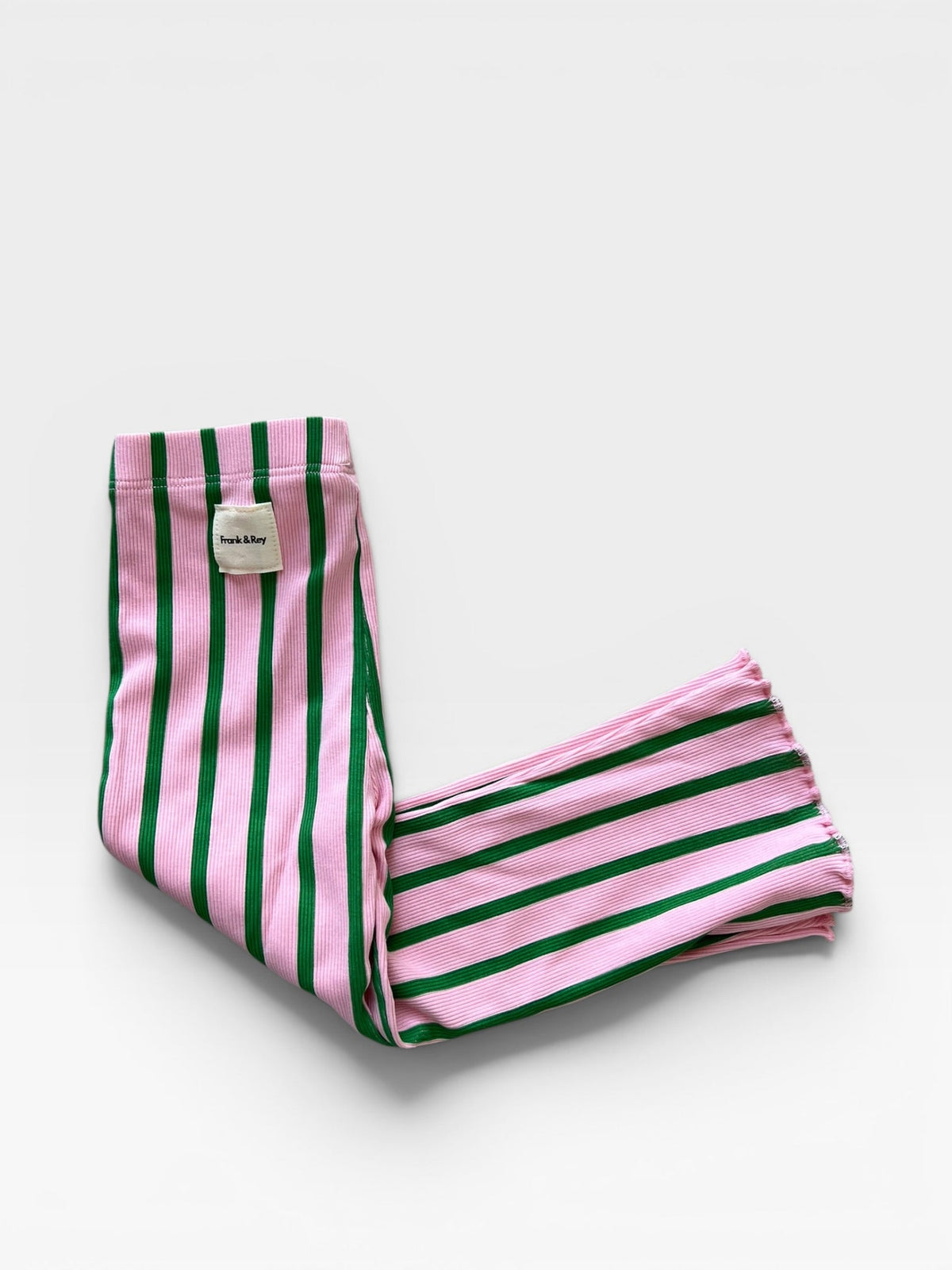 Ribbed Stripe Flares
