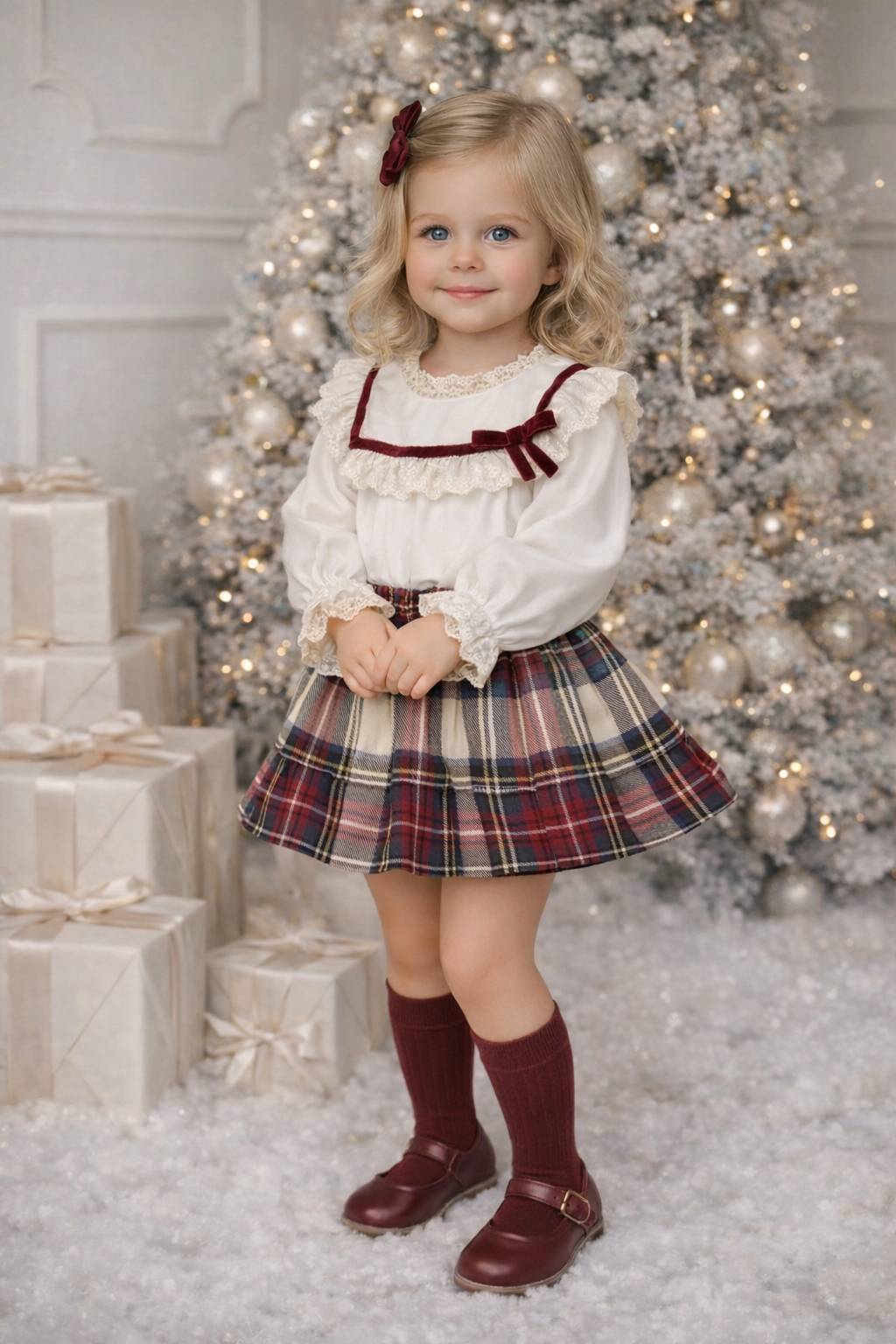 Noelle Tartan jam pant & top set - Rose & Albert
