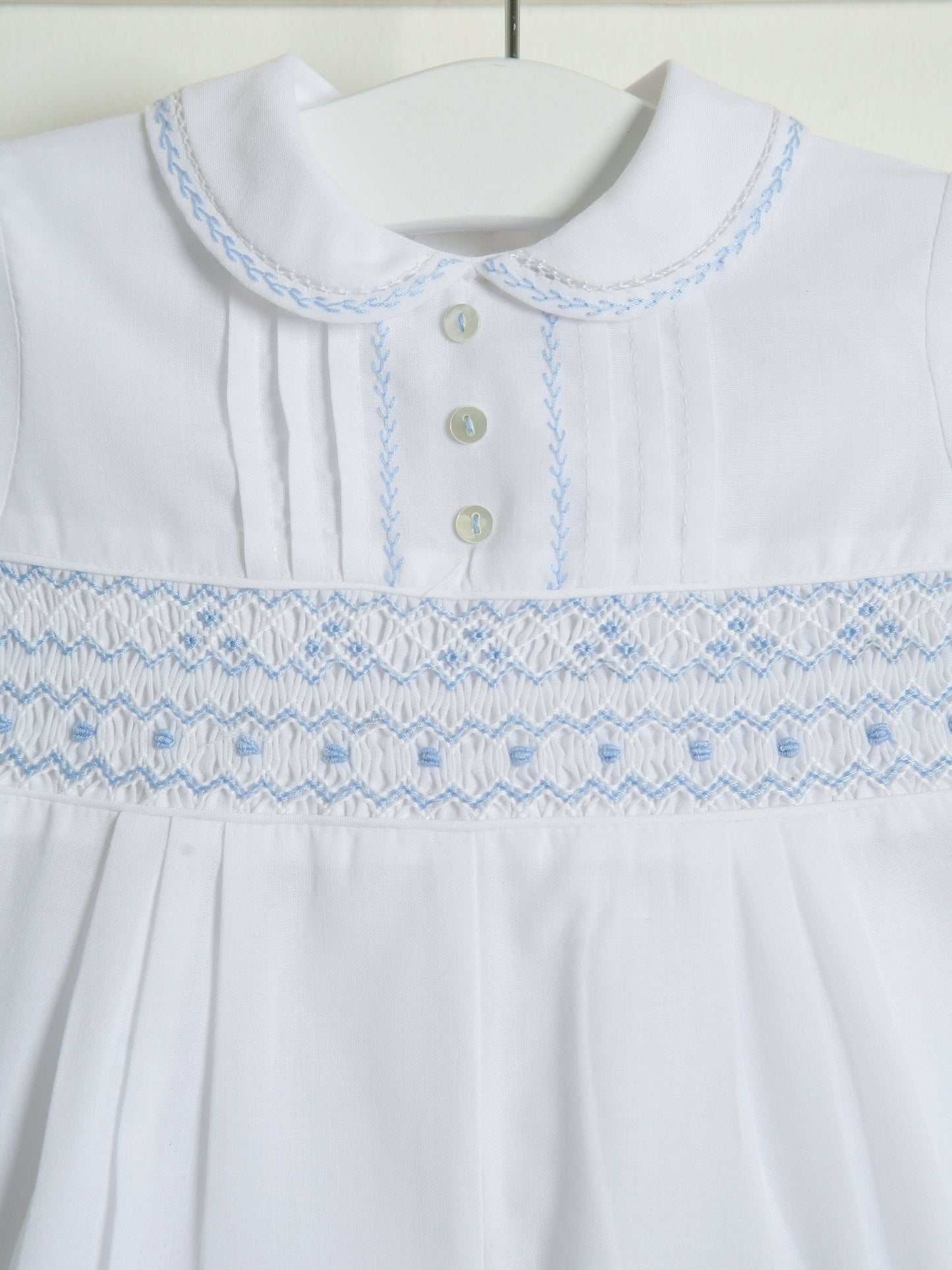 Sarah Louise 'Heritage' smocked romper - Rose & Albert
