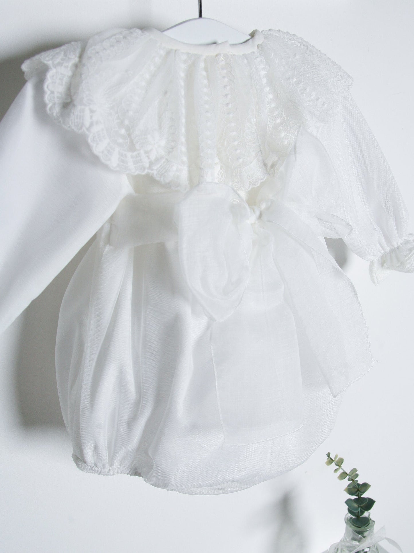 ‘Florri’ Organza & lace romper - Rose & Albert