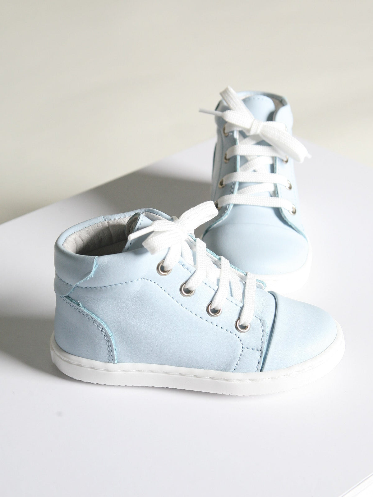 Borboleta Blue 'Danilo' Leather Hi-Top Boots - Rose & Albert