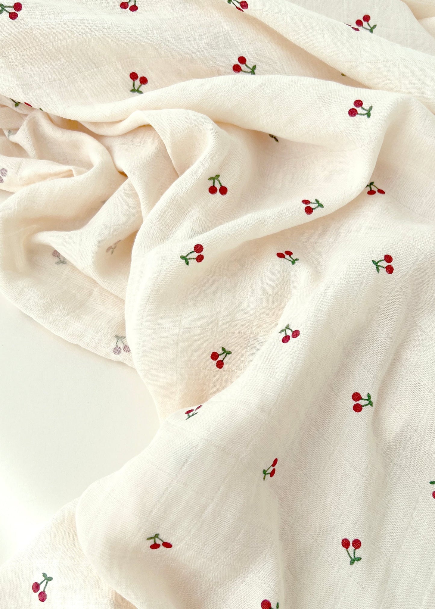 The Cherry Muslin Blanket Swaddle