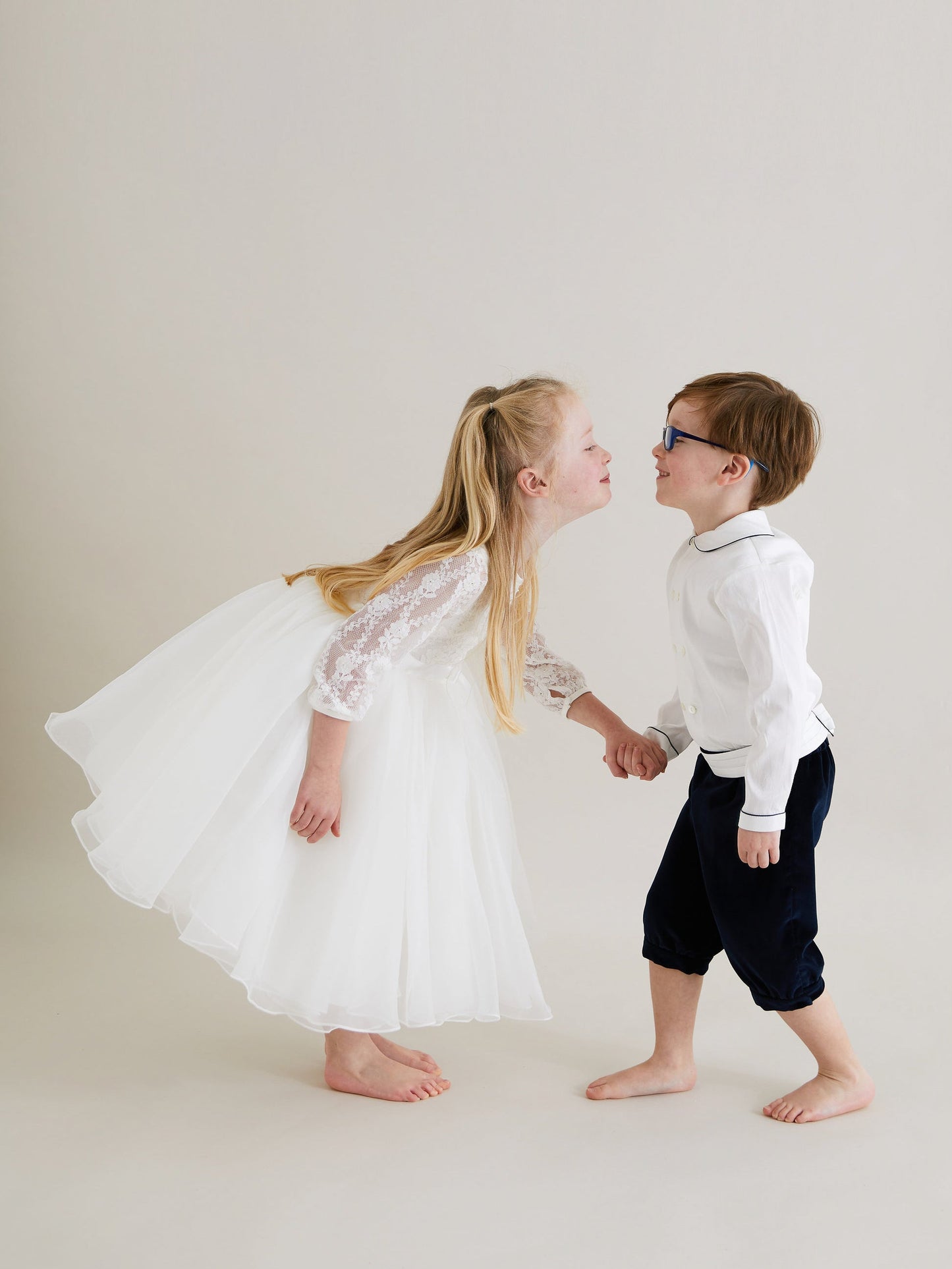 Sarah Louise Ivory Lace & Tulle Occasion Dress - Rose & Albert