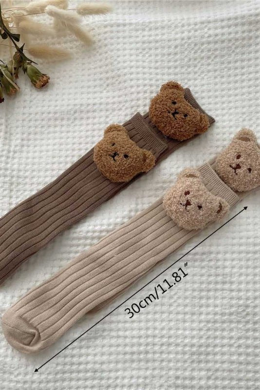 The Bear Knee Socks - Cozy Crew Club