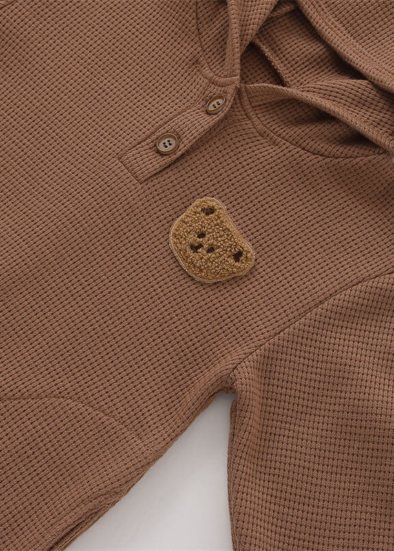 The Pointy Bear Knitted Hooded Playsuit