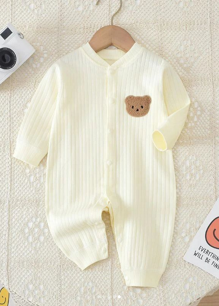 Bear Romper Ribbed