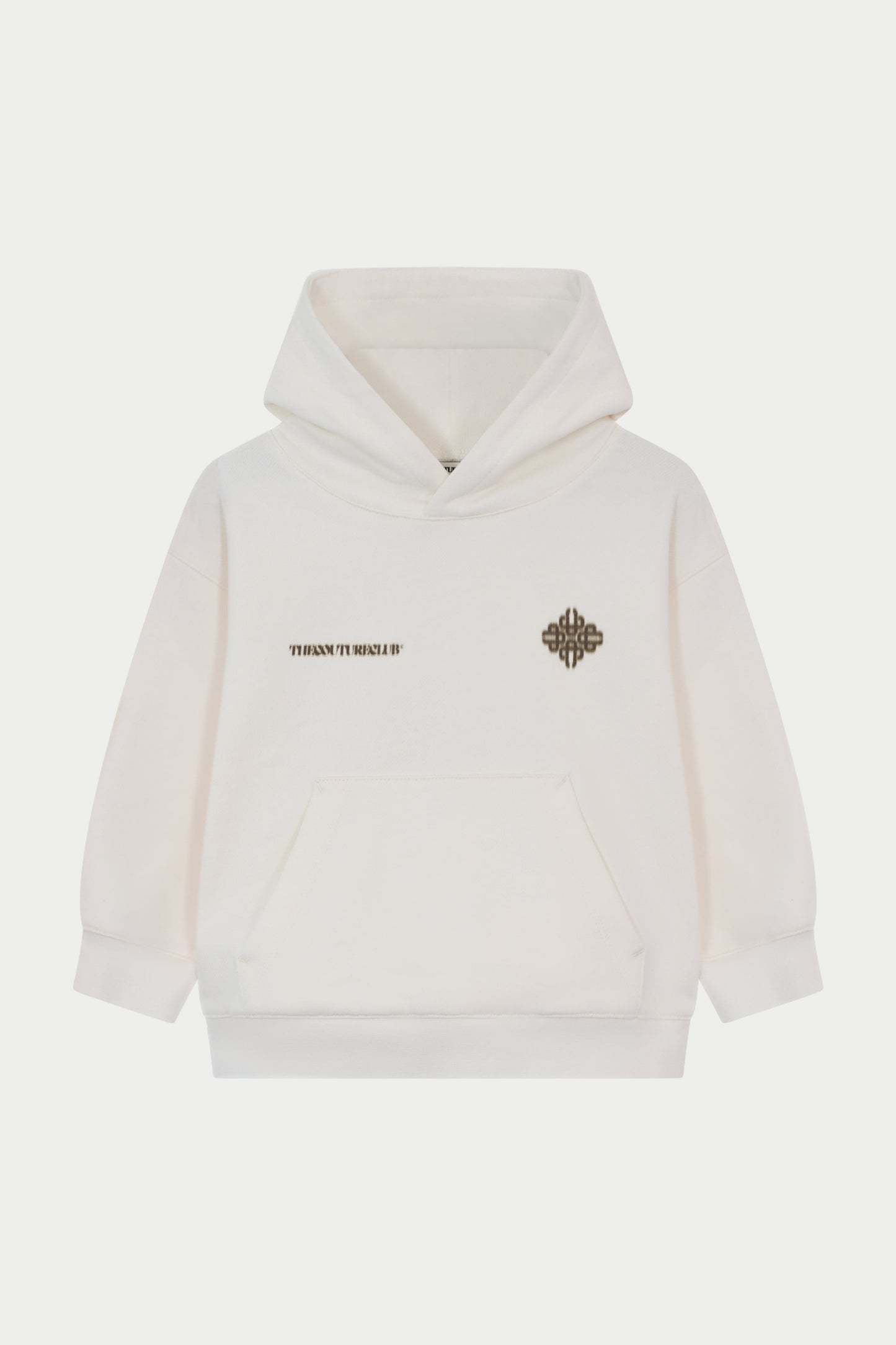 JUNIOR MOTION BLURRED HOODIE - OFF WHITE