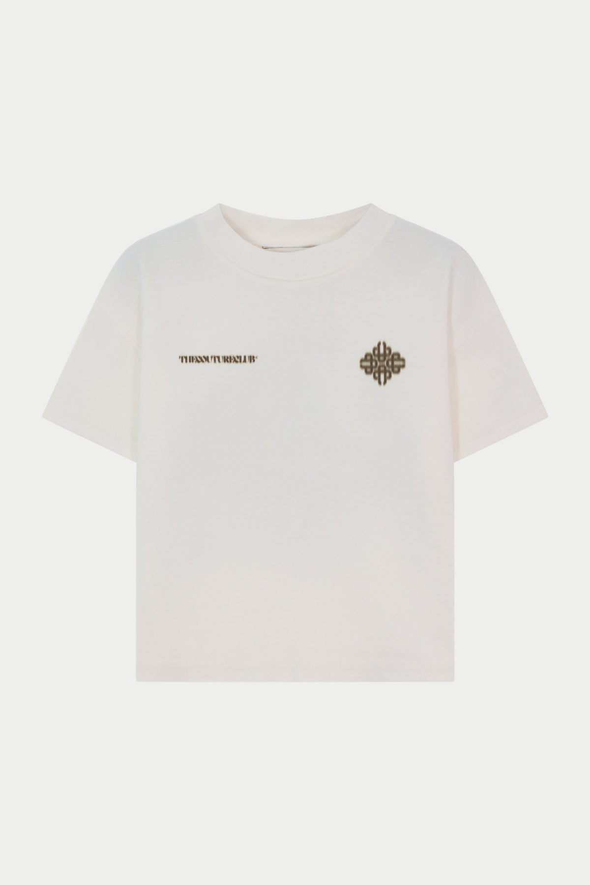 KIDS MOTION BLURRED T-SHIRT - OFF WHITE