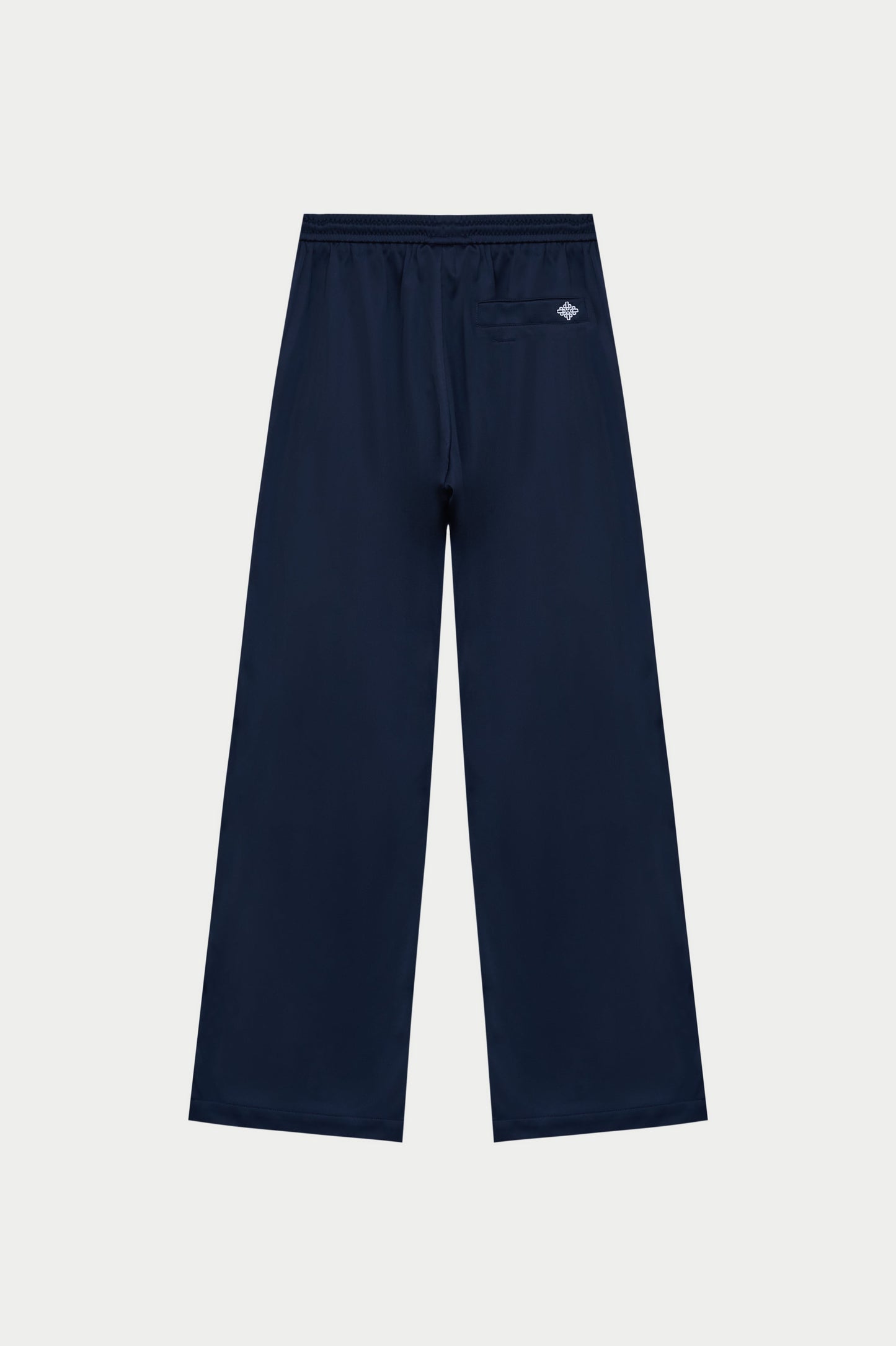 SIDE STRIPE WIDE LEG JOGGERS - NAVY
