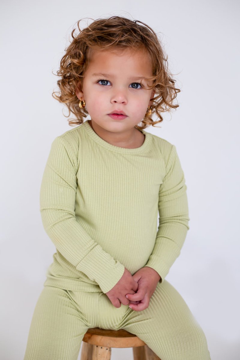 Green Ribbed Bamboo Two-Piece Set Long Sleeve Pyjamas Cozy Crew Club OL Pyjamas mora-uk.myshopify.com green-ribbed-bamboo-two-piece-set-long-sleeve-pyjamas 33off, 60off, allproducts, baby, baby collection, baby pajamas, bamboo, bear, bear collection, bear pyjamas, BFCM-60, BFCM20, china, CHRISTMAS20, clothing, easter50, green, new in, nightwear, organic, pajamas, pjs, pyjamas, ribbed, SSSALE2550, sssalepart50, summersale24, ultracozy, zero