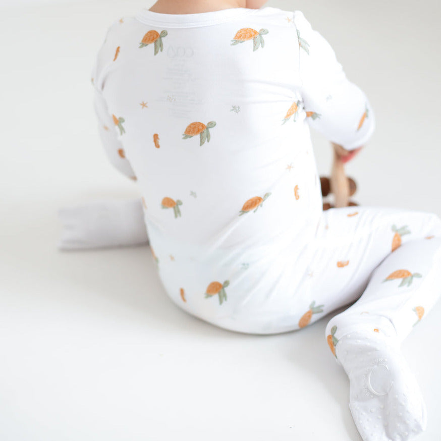 Ocean Bamboo Zip Sleepsuit One Piece