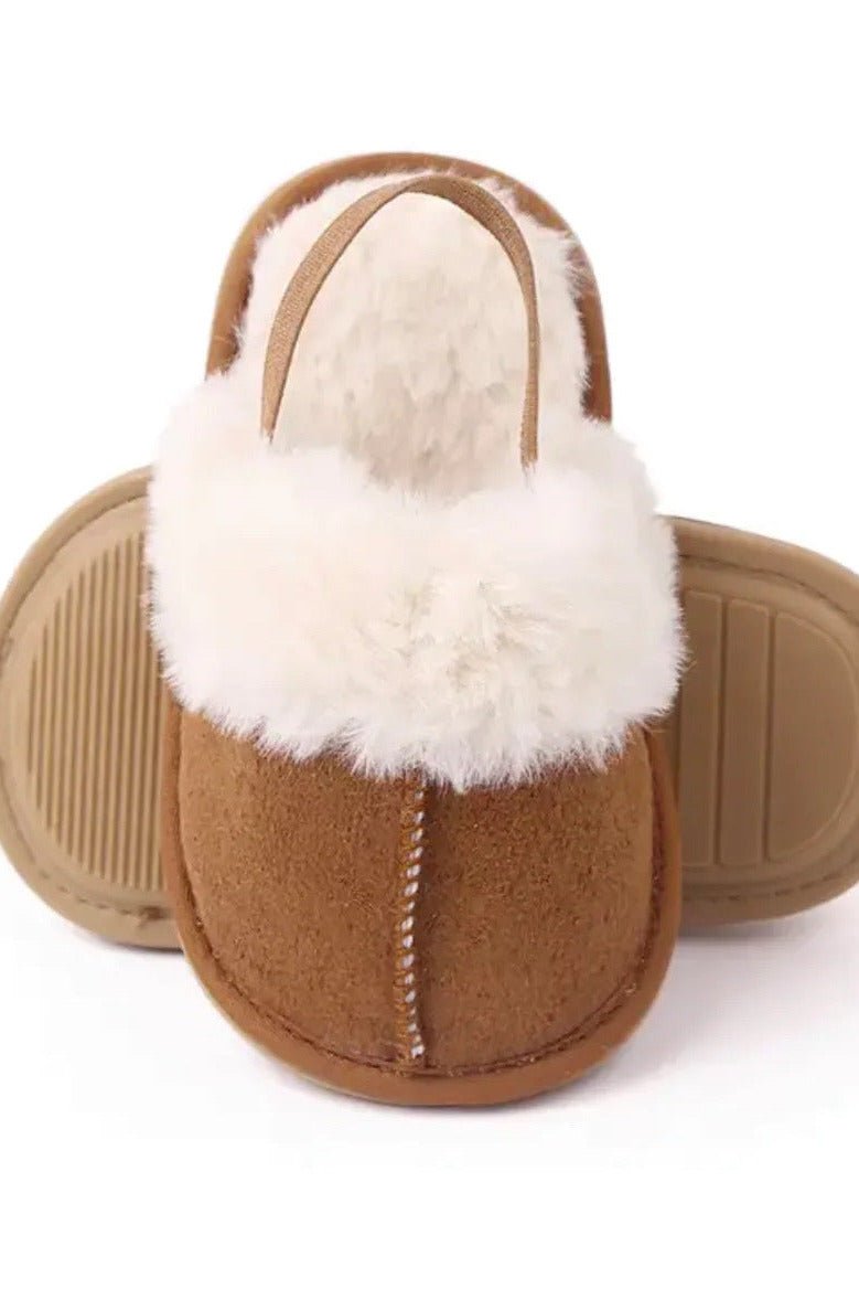 The Fur Slippers Beige, Brown or Pink - Cozy Crew Club
