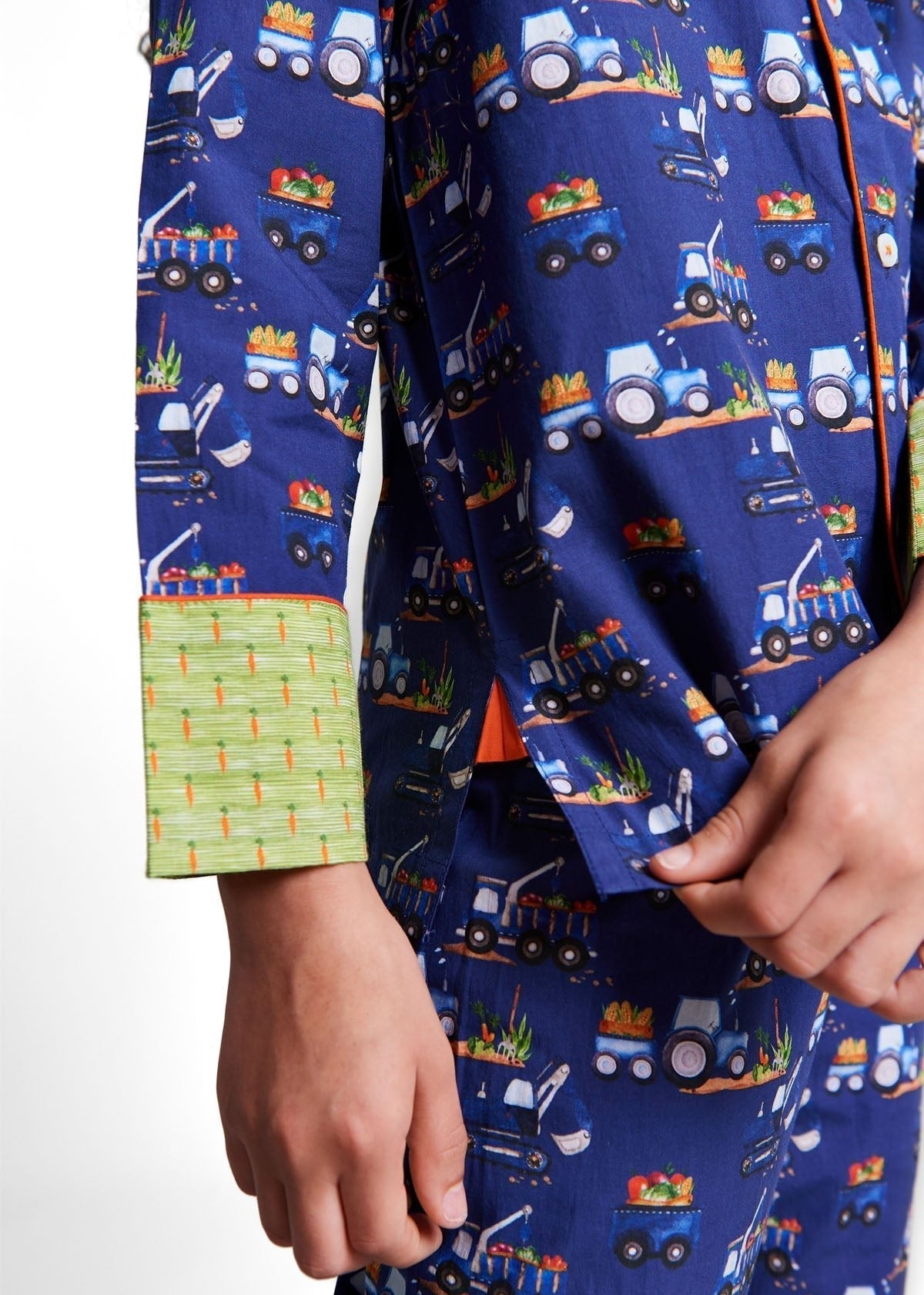 farmyard rumble - organic cotton kids pyjama set - Kutti Lulu