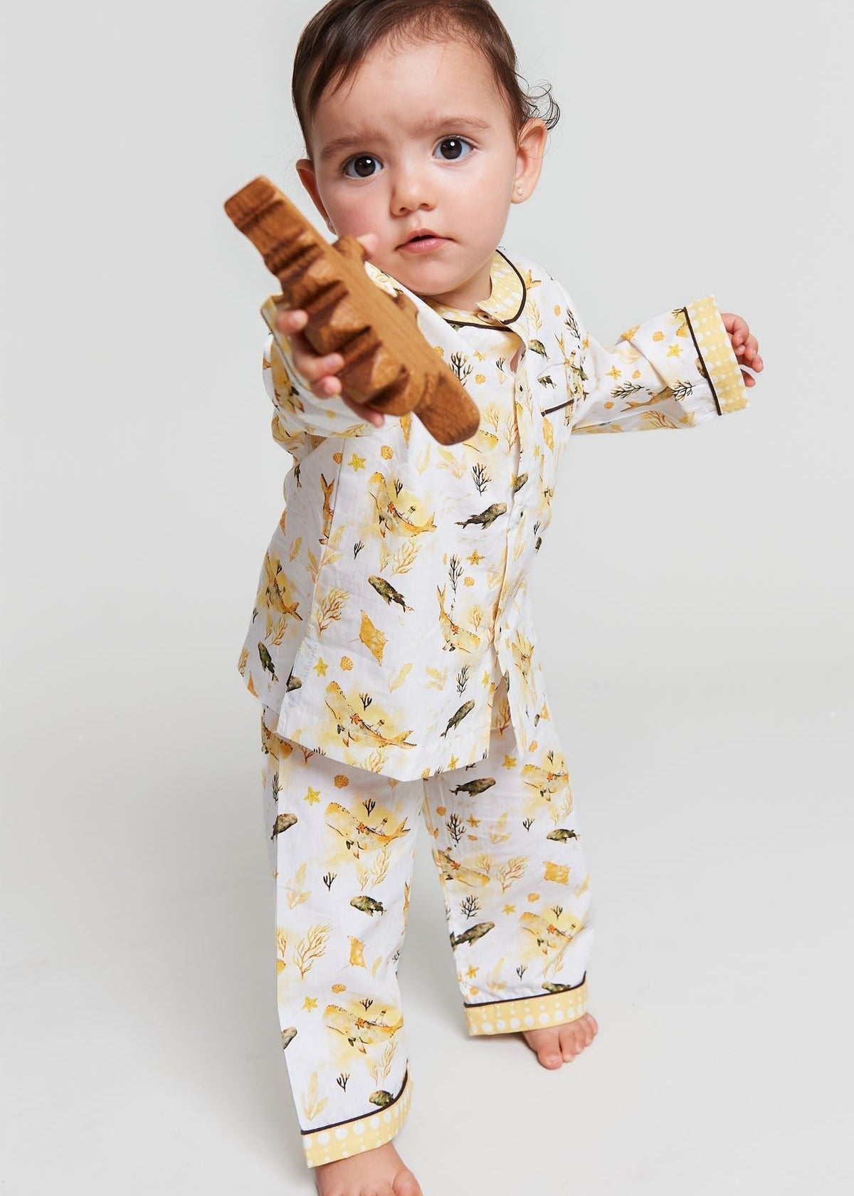 galapagos dreaming - organic cotton baby pyjama set - Kutti Lulu