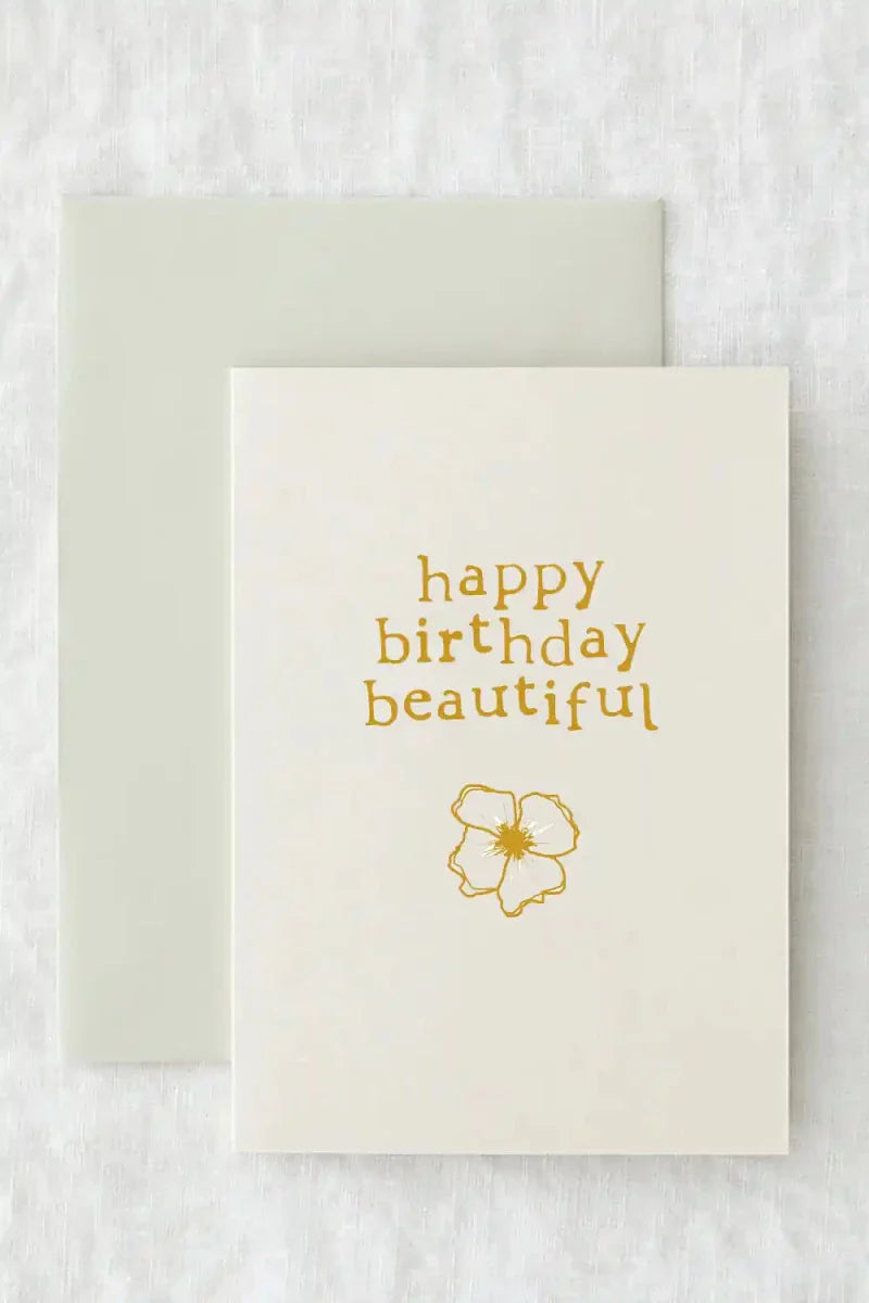 Happy Birthday Beautiful - Gift Card - Cozy Crew Club