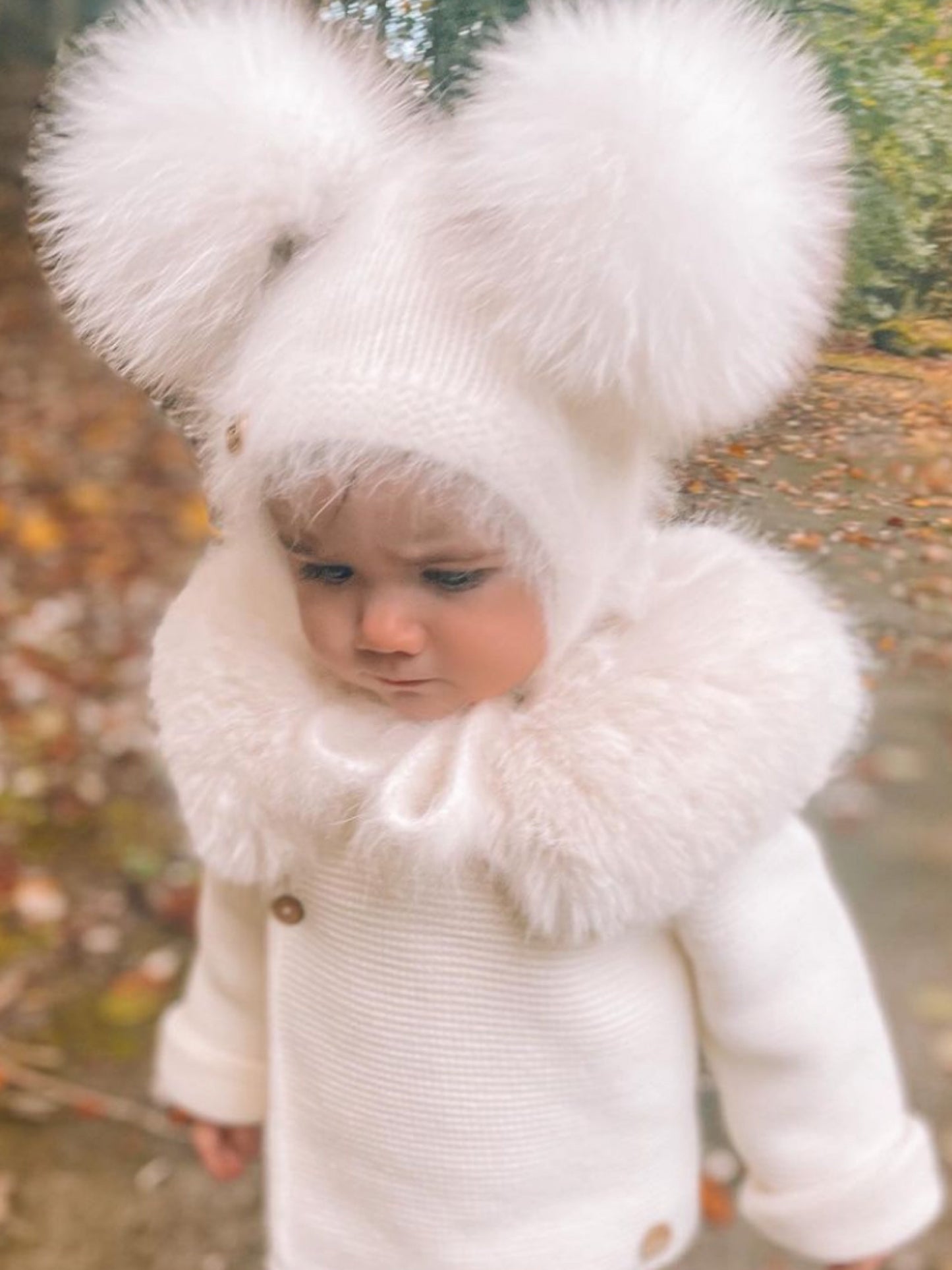 Petite Maison Kids Ivory 'Hero' Cashmere Bonnet - Rose & Albert