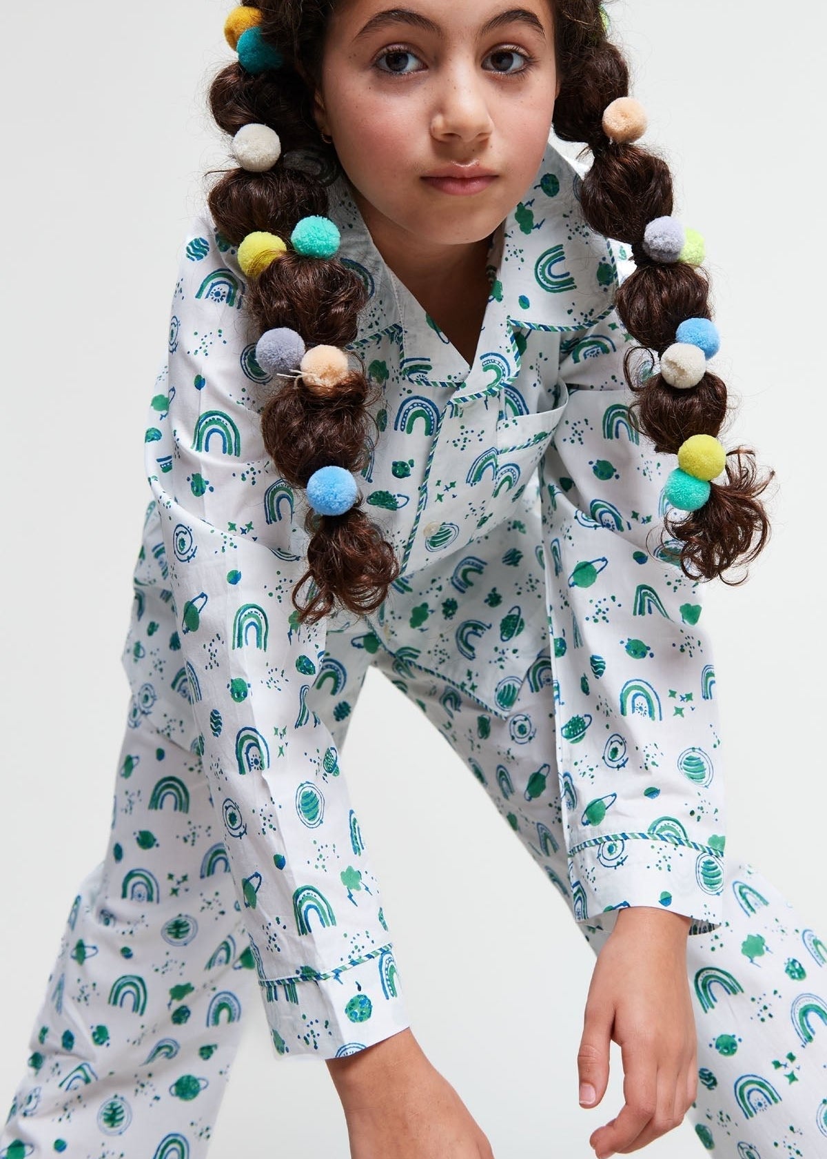interstellar vibes - organic cotton kids pyjama set - Kutti Lulu