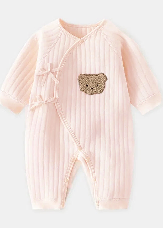 The Cozy Boucle Baby Bear & Strawberry Personalised Gift Box in Pink