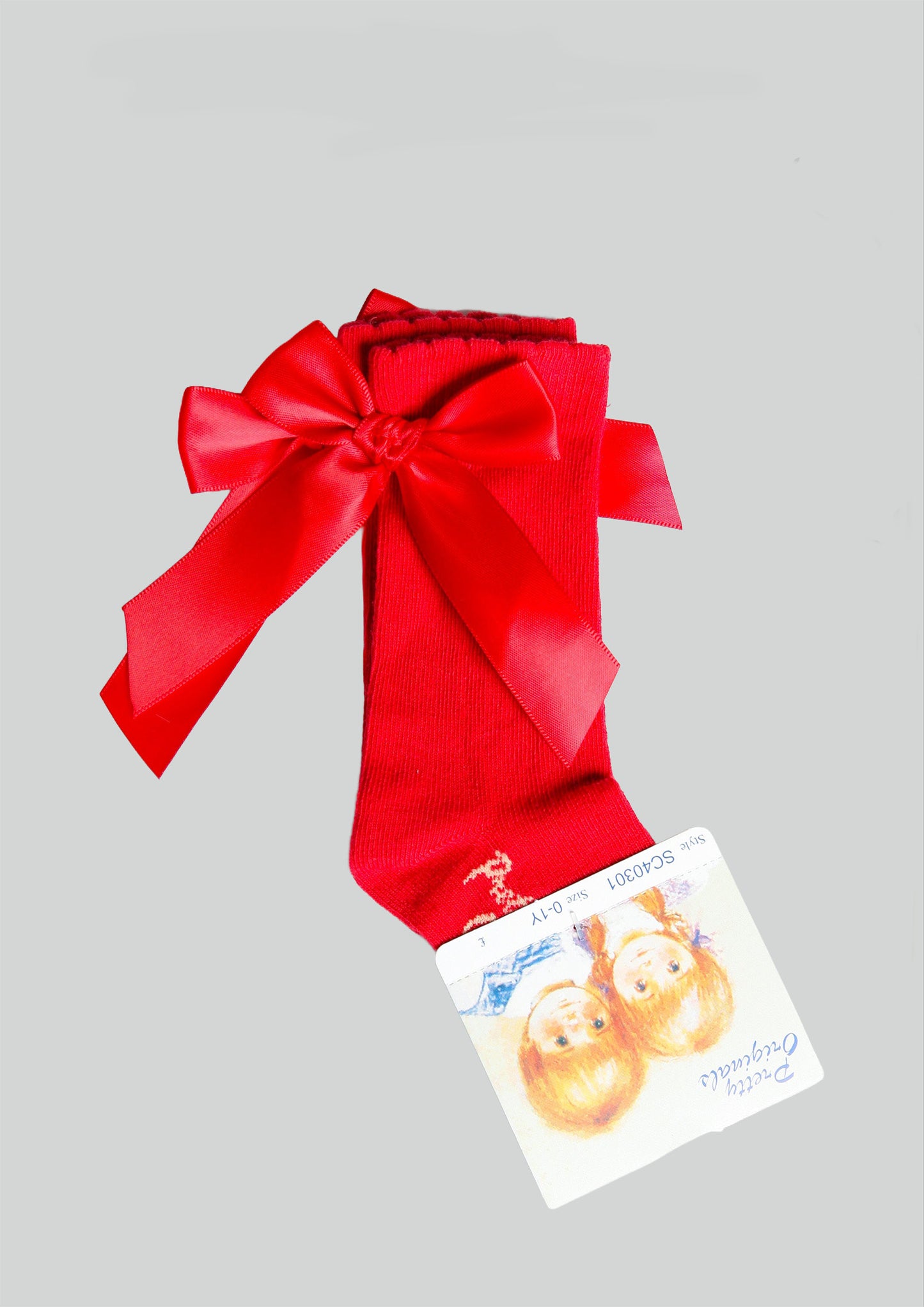 Pretty Originals Red Bow Knee Socks