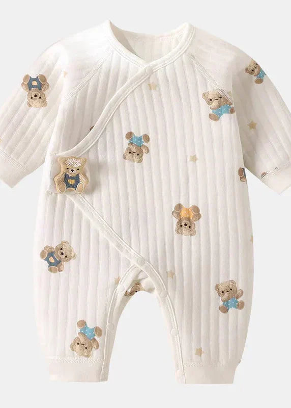 The Charming Bear Boucle Wrap Baby Grow Romper