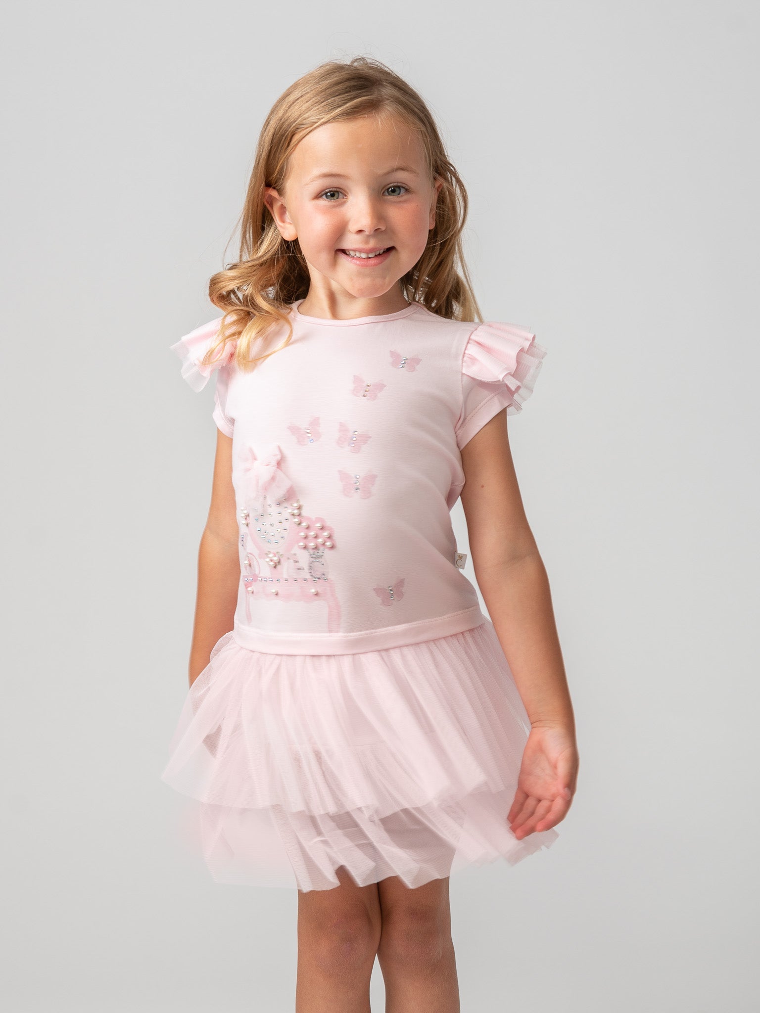 Caramelo Kids Pearl Vanity Dress - Rose & Albert