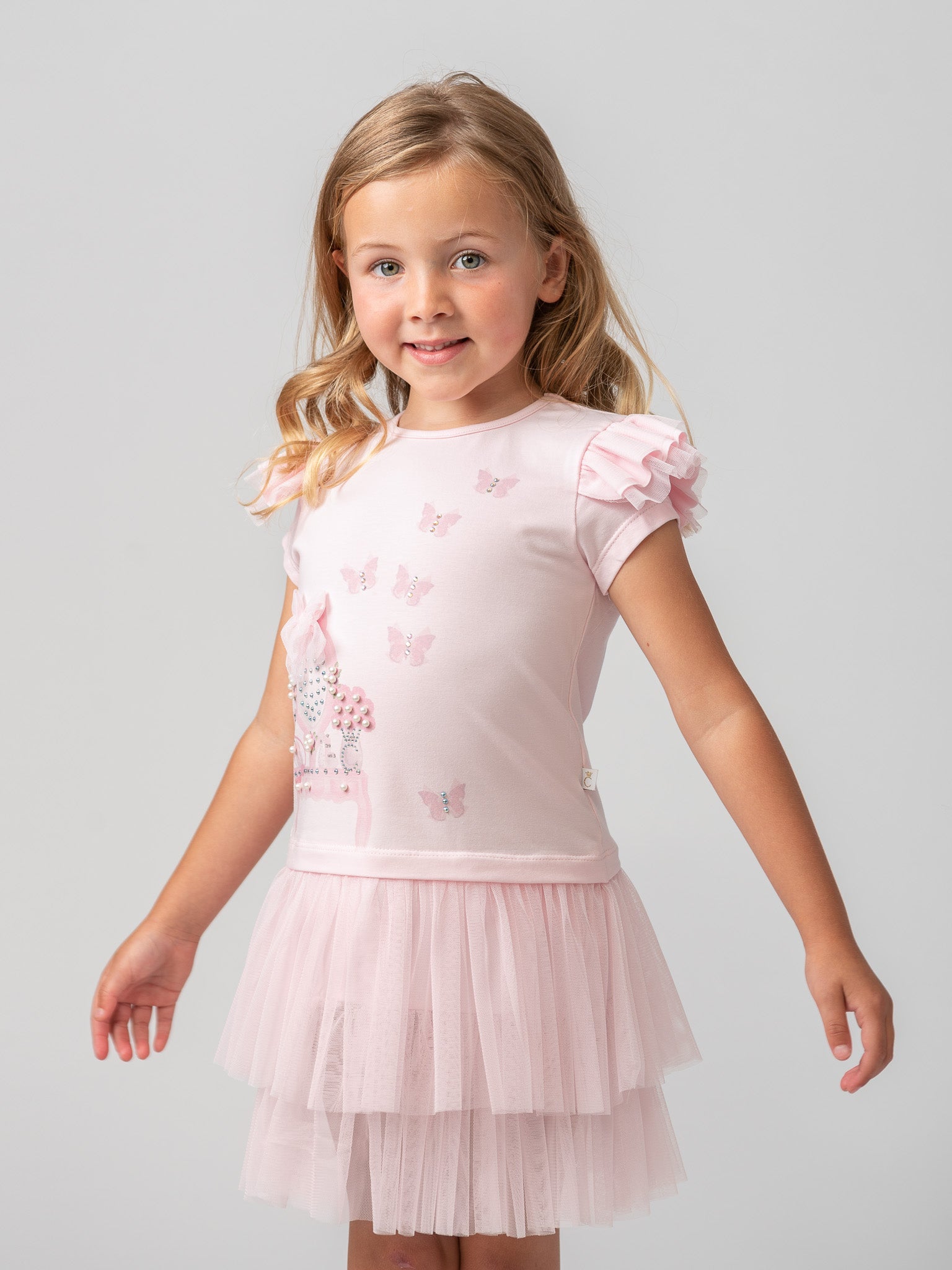 Caramelo Kids Pearl Vanity Dress - Rose & Albert