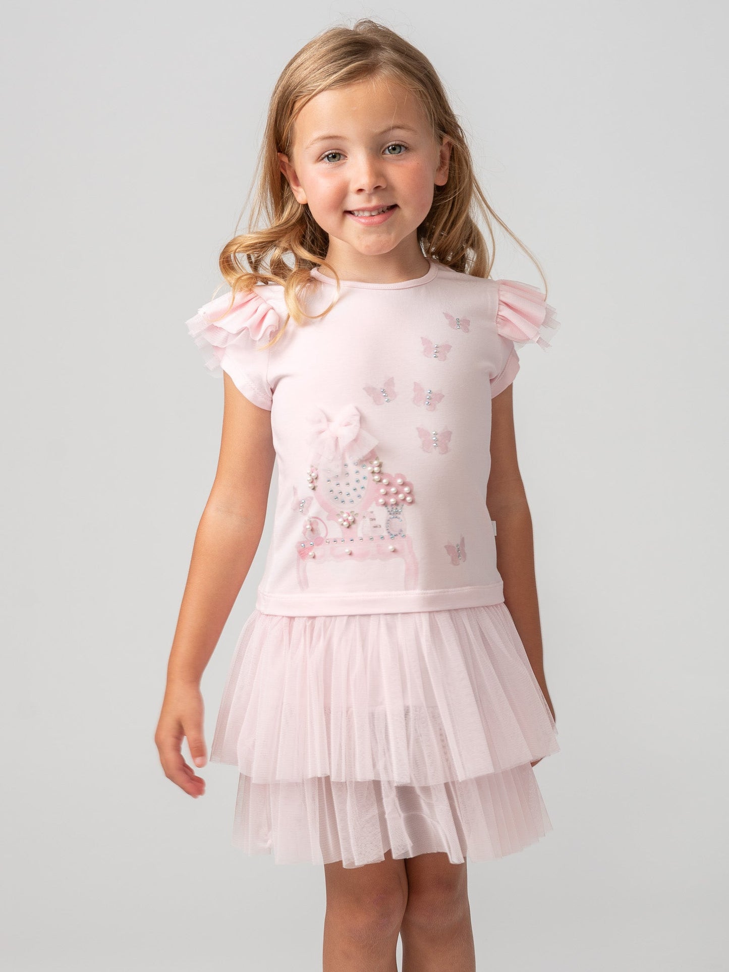 Caramelo Kids Pearl Vanity Dress - Rose & Albert