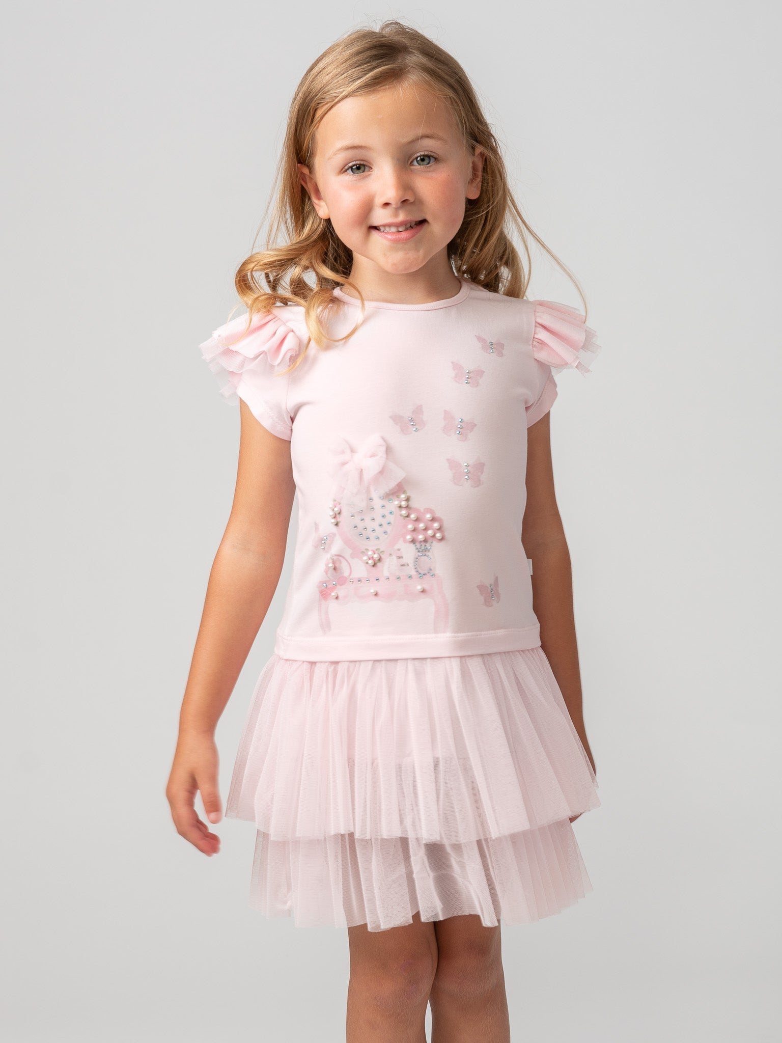 Caramelo Kids Pearl Vanity Dress - Rose & Albert