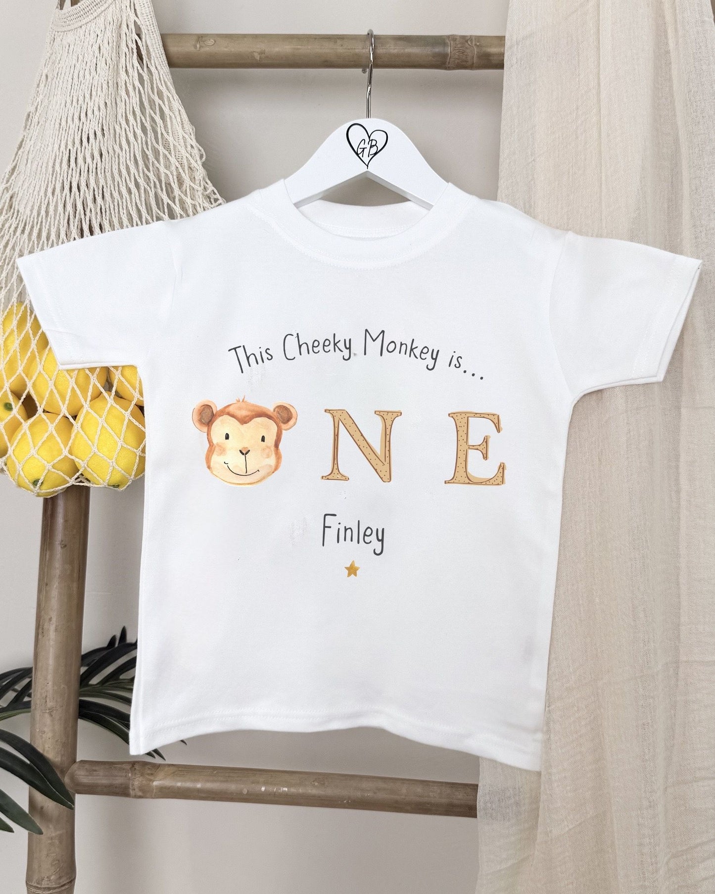 Personalised Birthday T-Shirt - Monkey Design