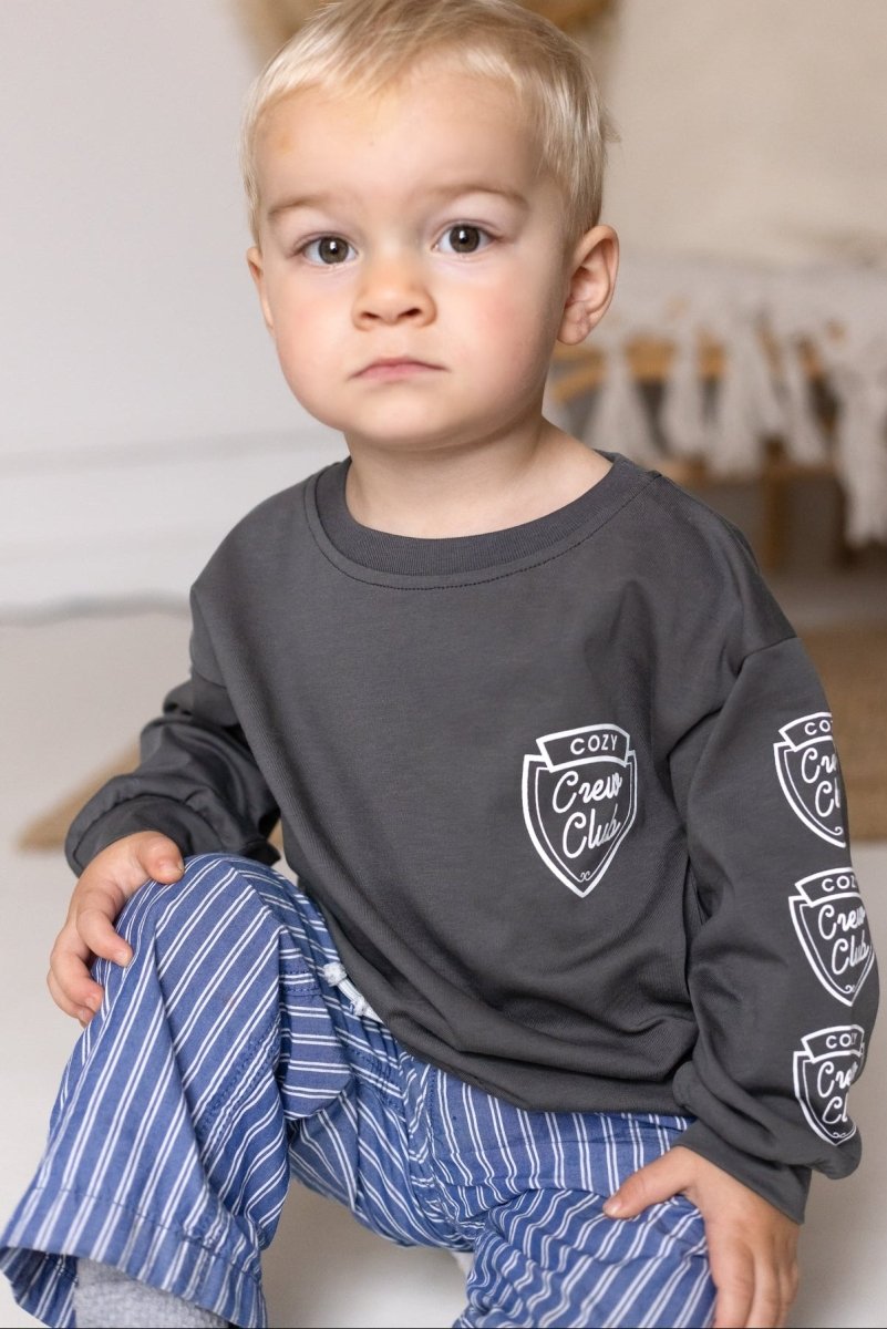 The Beverly Hills Cozy Long Sleeve Tee - Cozy Crew Club