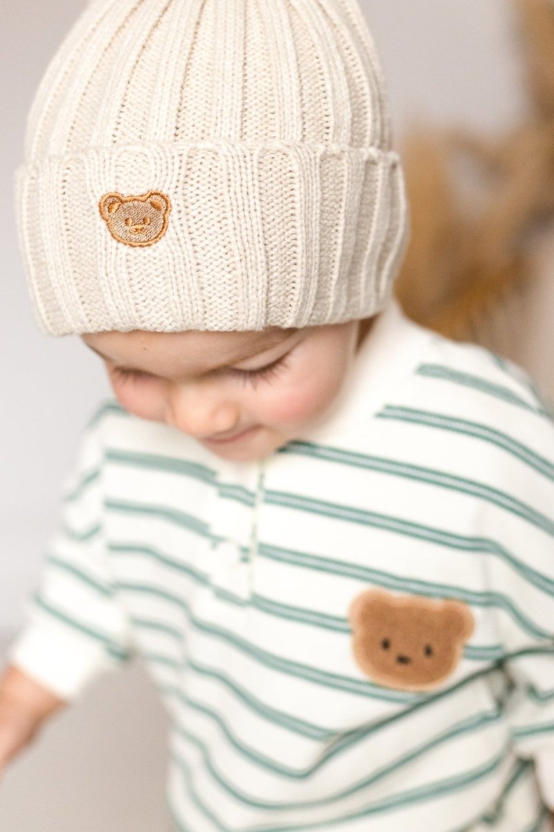 The Striped Polo Bear Tracksuit - Cozy Crew Club