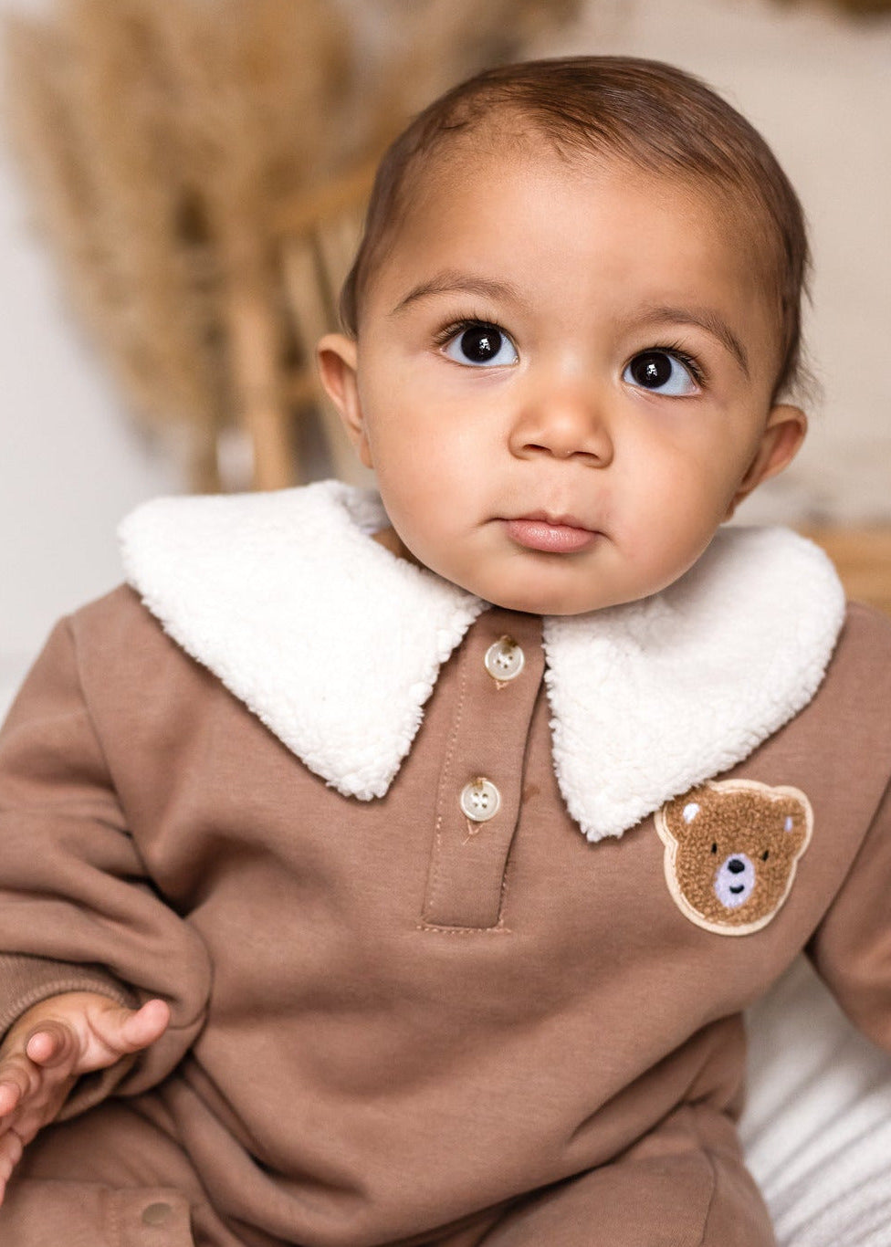 The Winter Fur Bear Hooded Pramsuit