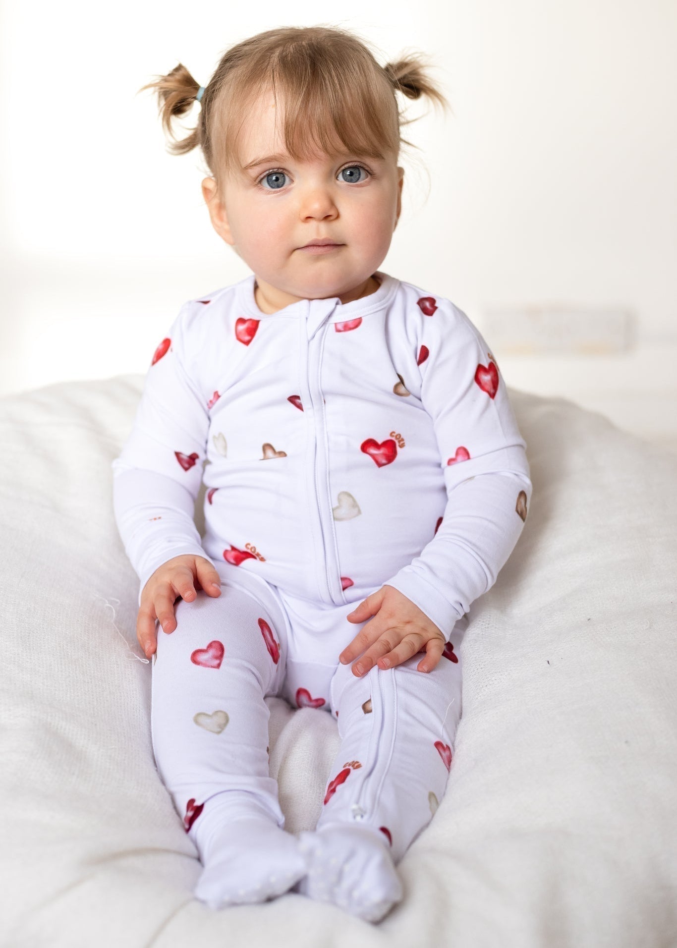 Cozy in Love Cotton Zip Sleepsuit One Piece