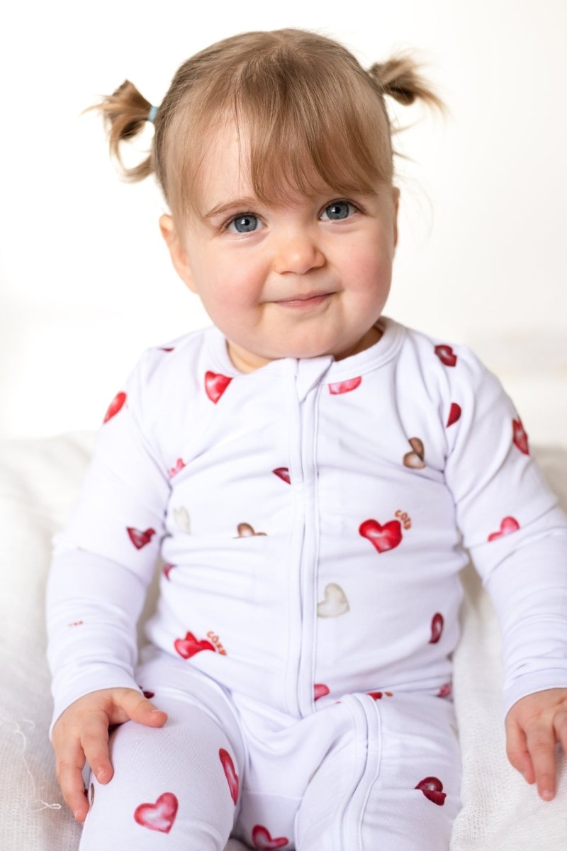 COZY In Love Cotton Zip Sleepsuit One Piece - Cozy Crew Club
